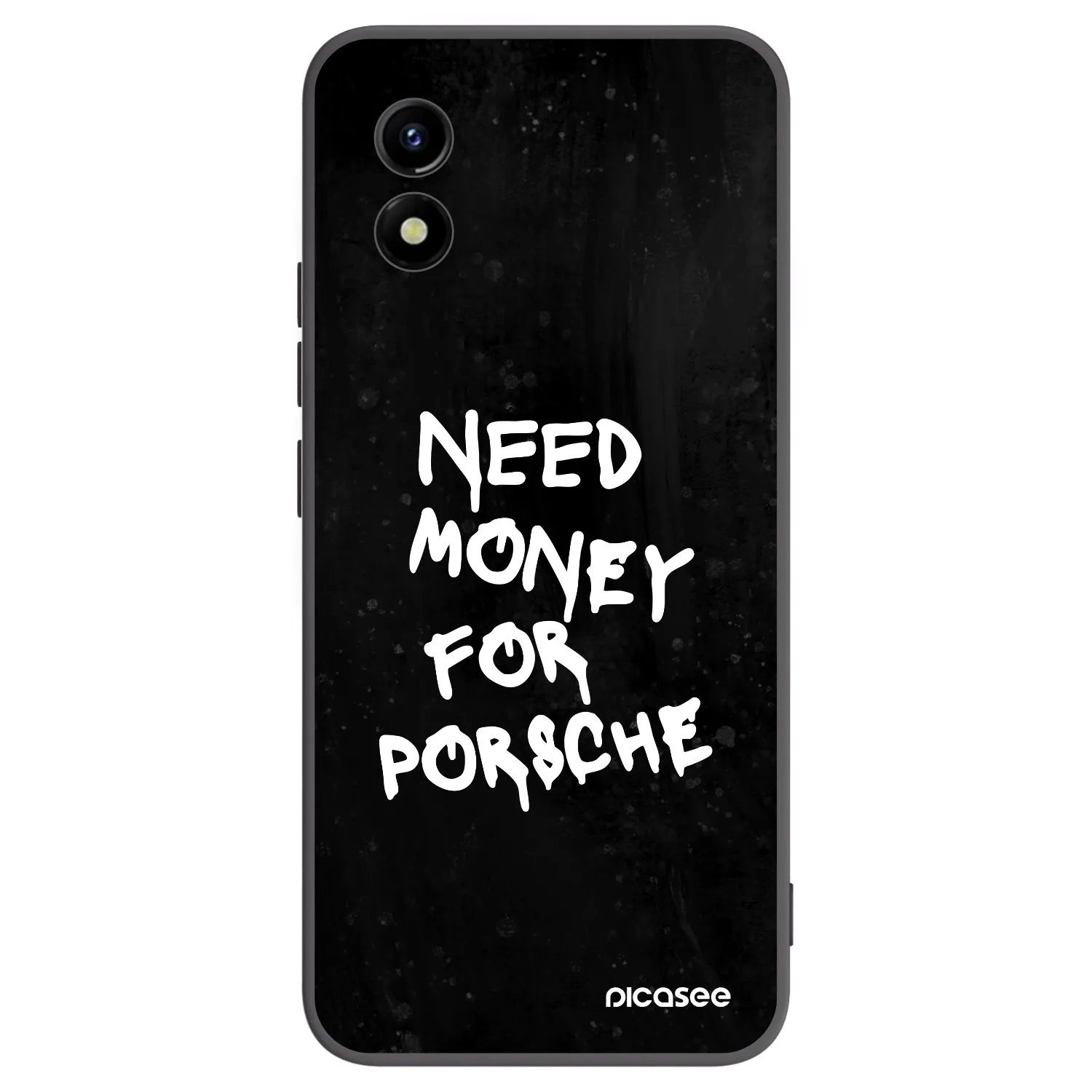 Picasee silikonski črni ovitek za Vivo Y01 - Black Dollar