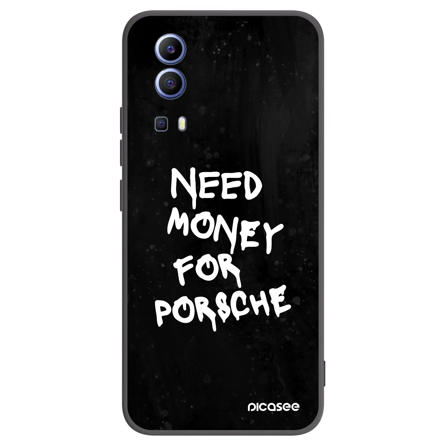 Picasee silikonski črni ovitek za Vivo Y52 5G - Black Dollar