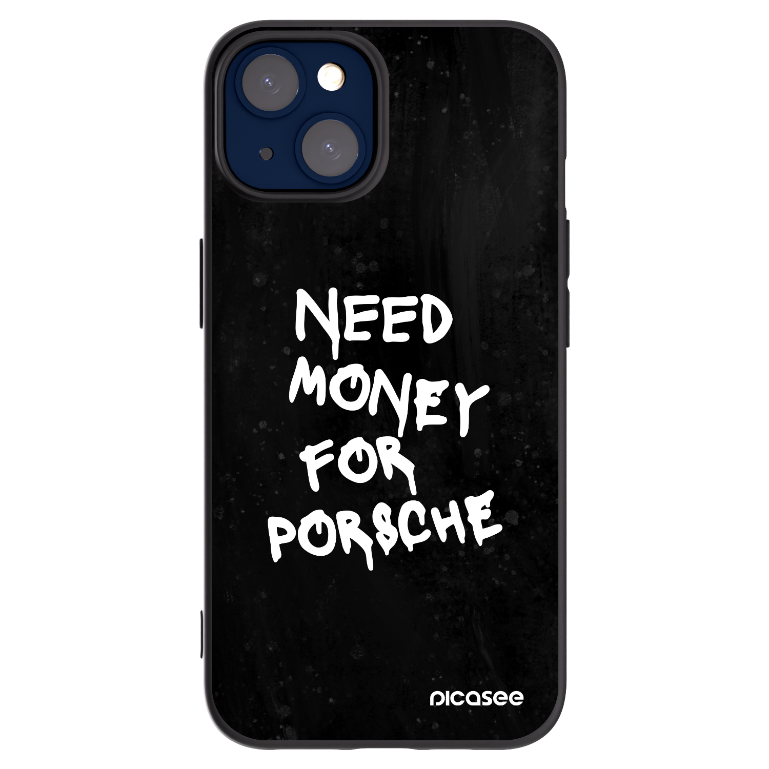 Picasee silikonski črni ovitek za Apple iPhone 14 - Black Dollar