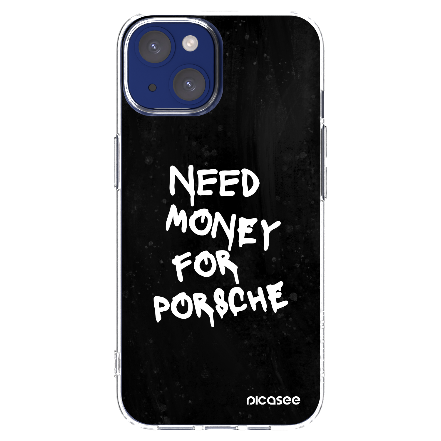Picasee silikonski prozorni ovitek za Apple iPhone 14 - Black Dollar