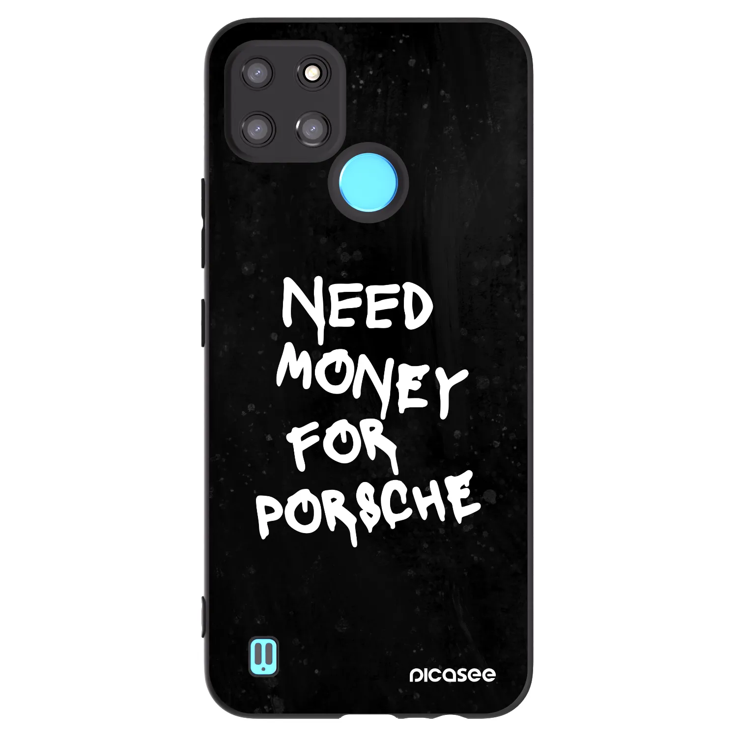 Picasee silikonski črni ovitek za Realme C21Y - Black Dollar