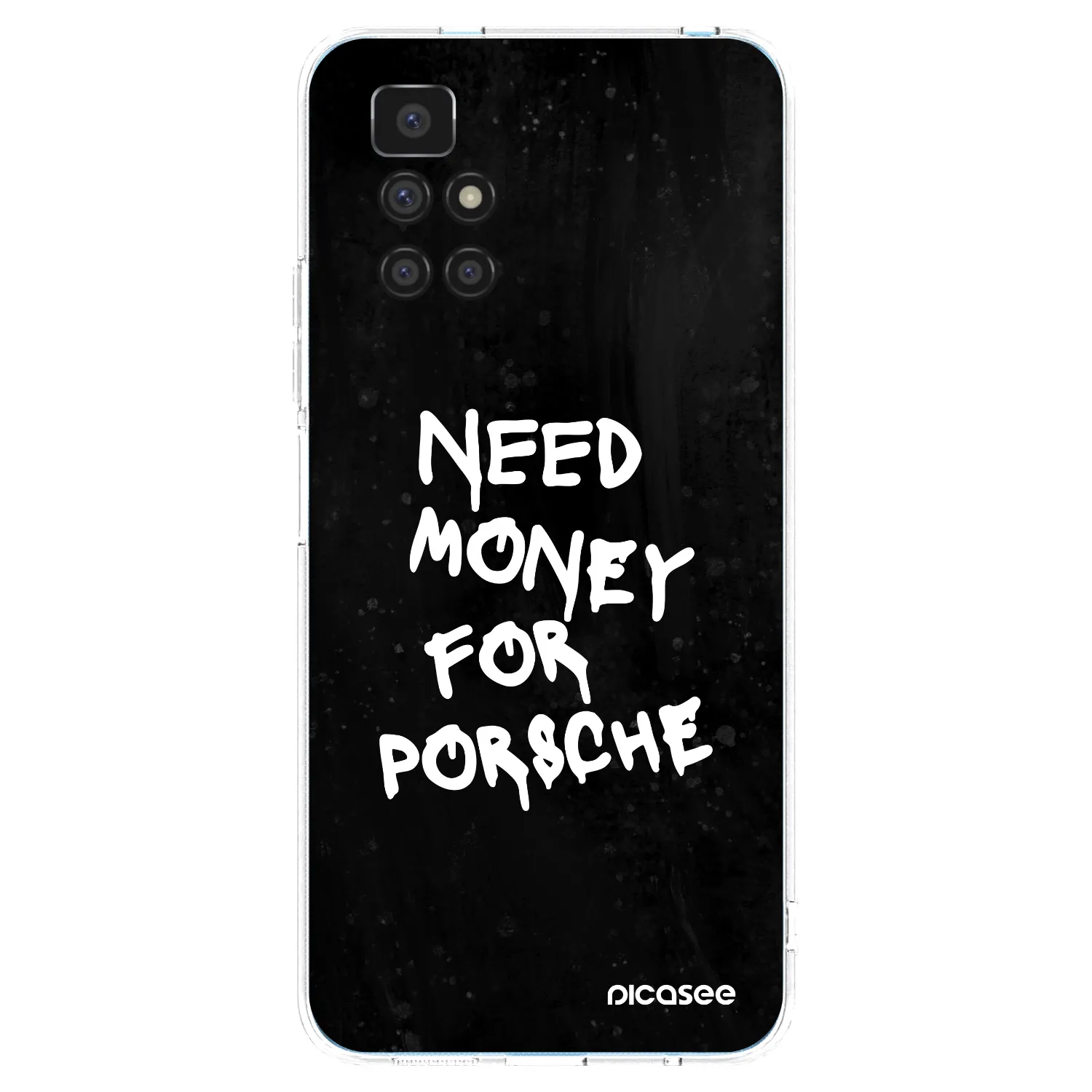 Picasee silikonski prozorni ovitek za Xiaomi Redmi 10 (2022) - Black Dollar