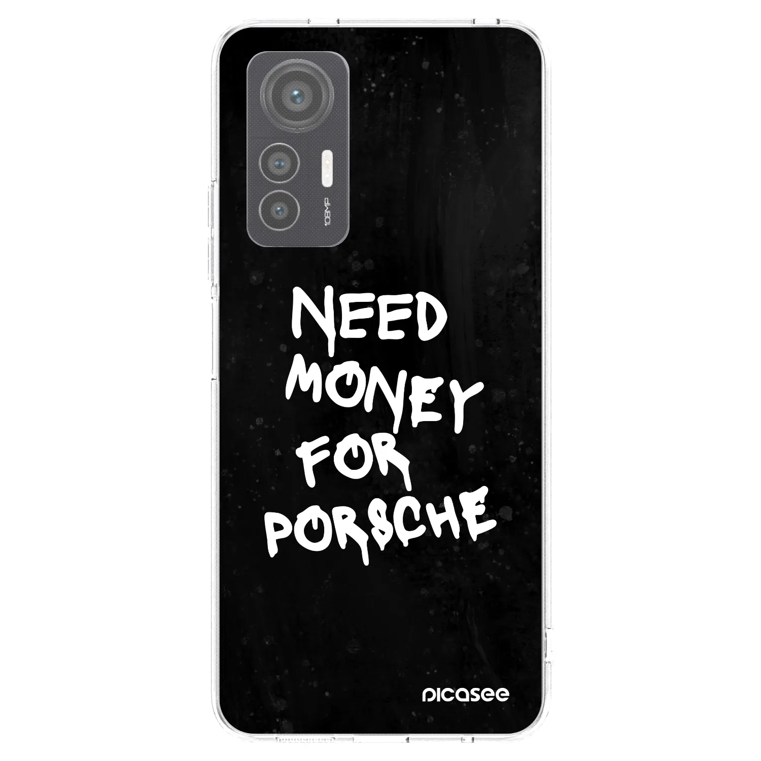 Picasee silikonski prozorni ovitek za Xiaomi 12 Lite - Black Dollar