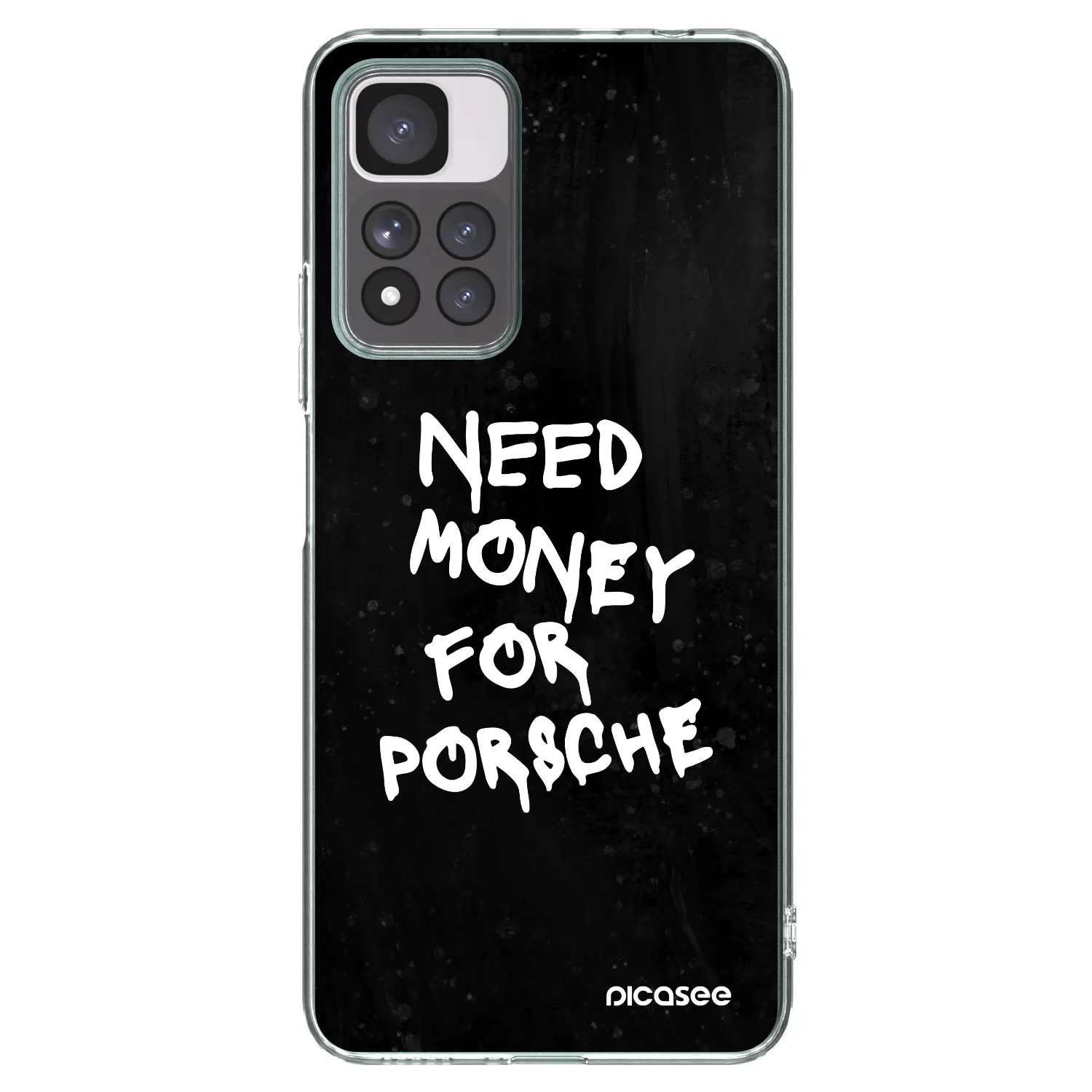 Picasee silikonski prozorni ovitek za Xiaomi Redmi Note 11 Pro+ 5G - Black Dollar