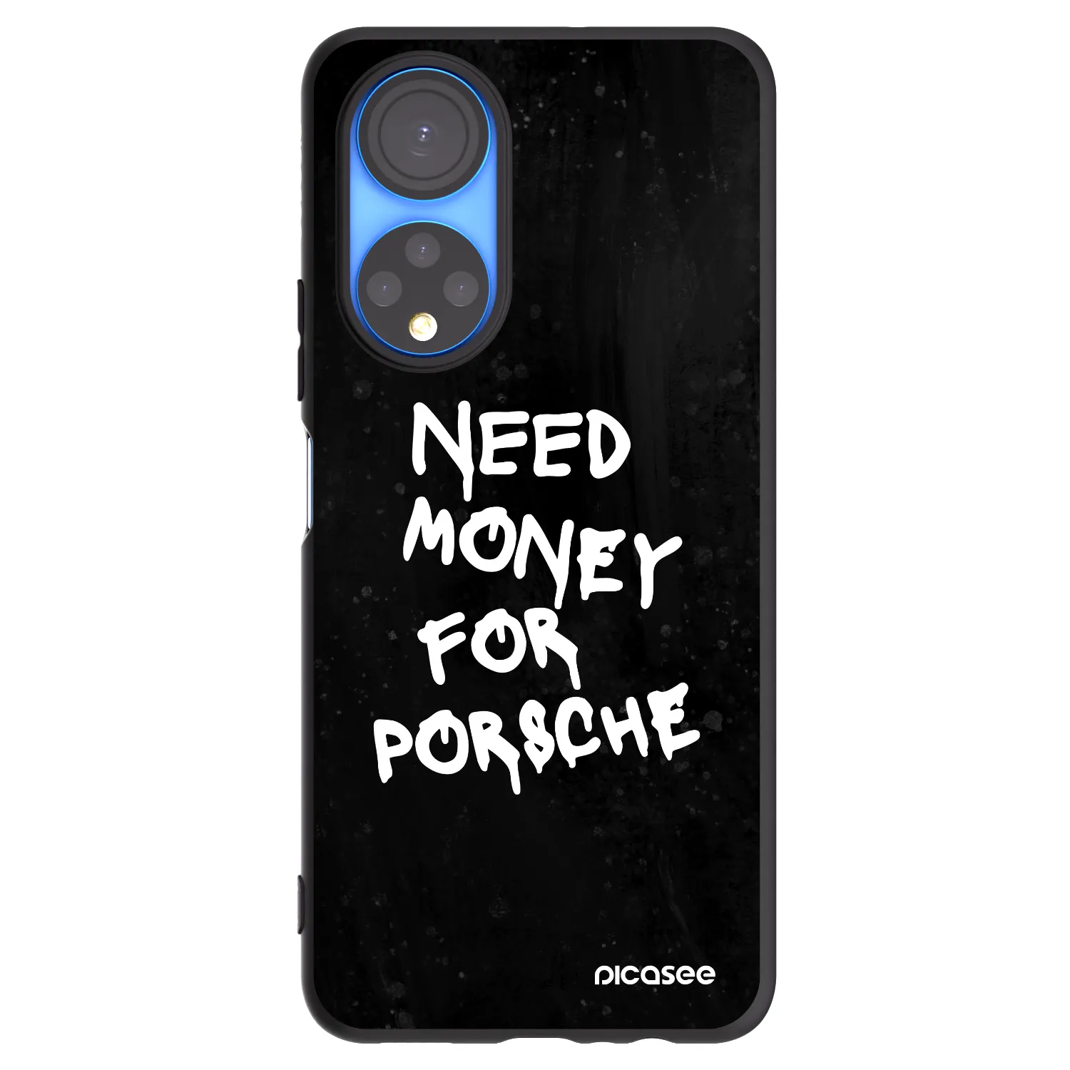 Picasee silikonski črni ovitek za Honor X7 - Black Dollar