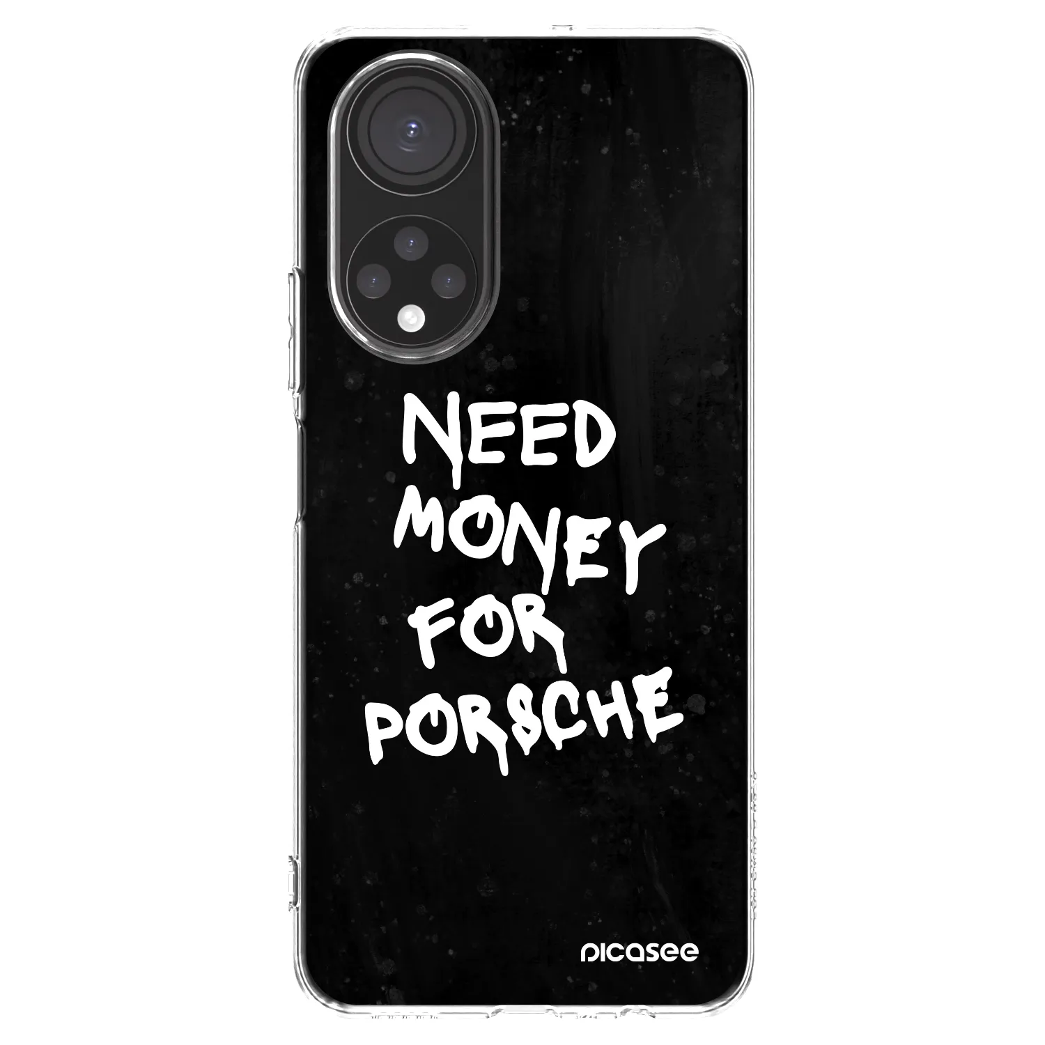 Picasee silikonski prozorni ovitek za Honor X7 - Black Dollar