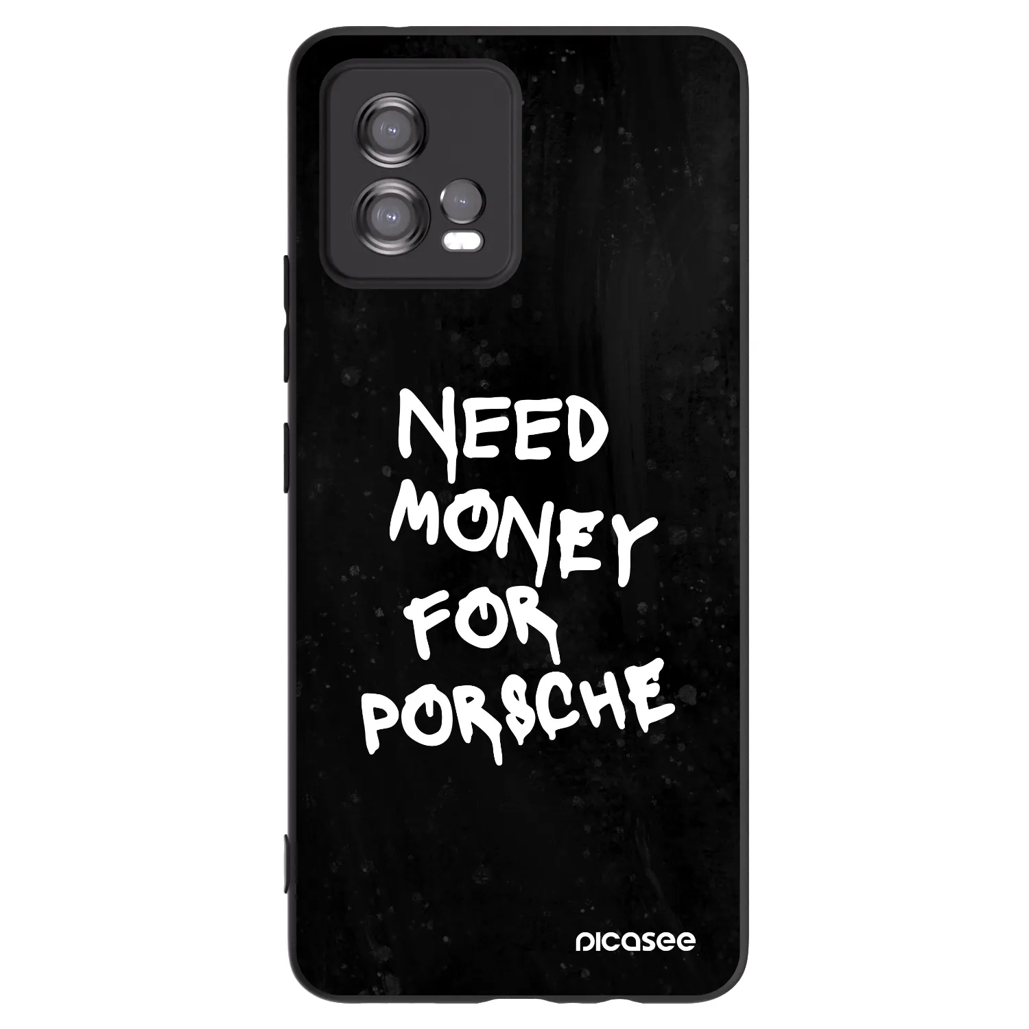 Picasee silikonski črni ovitek za Motorola Moto G72 - Black Dollar