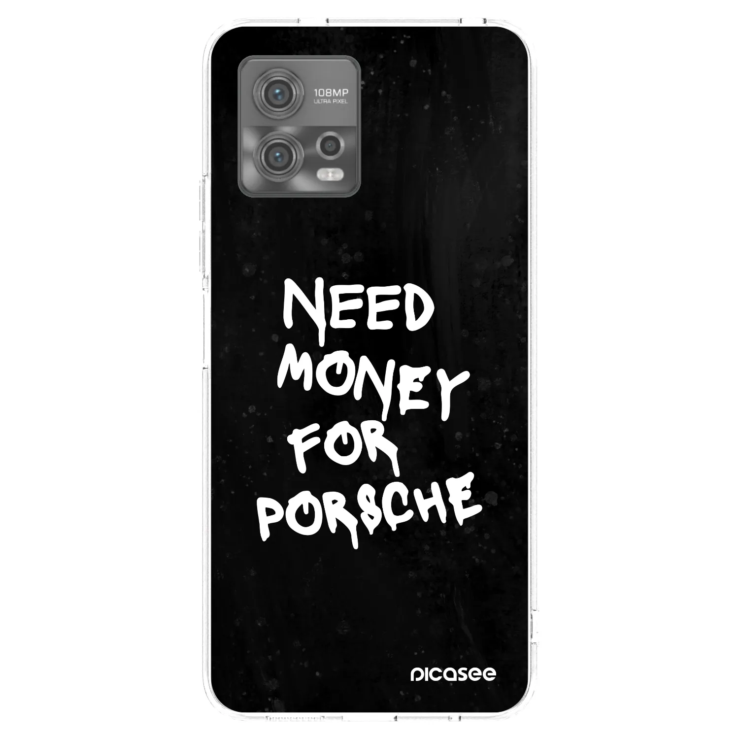 Picasee silikonski prozorni ovitek za Motorola Moto G72 - Black Dollar