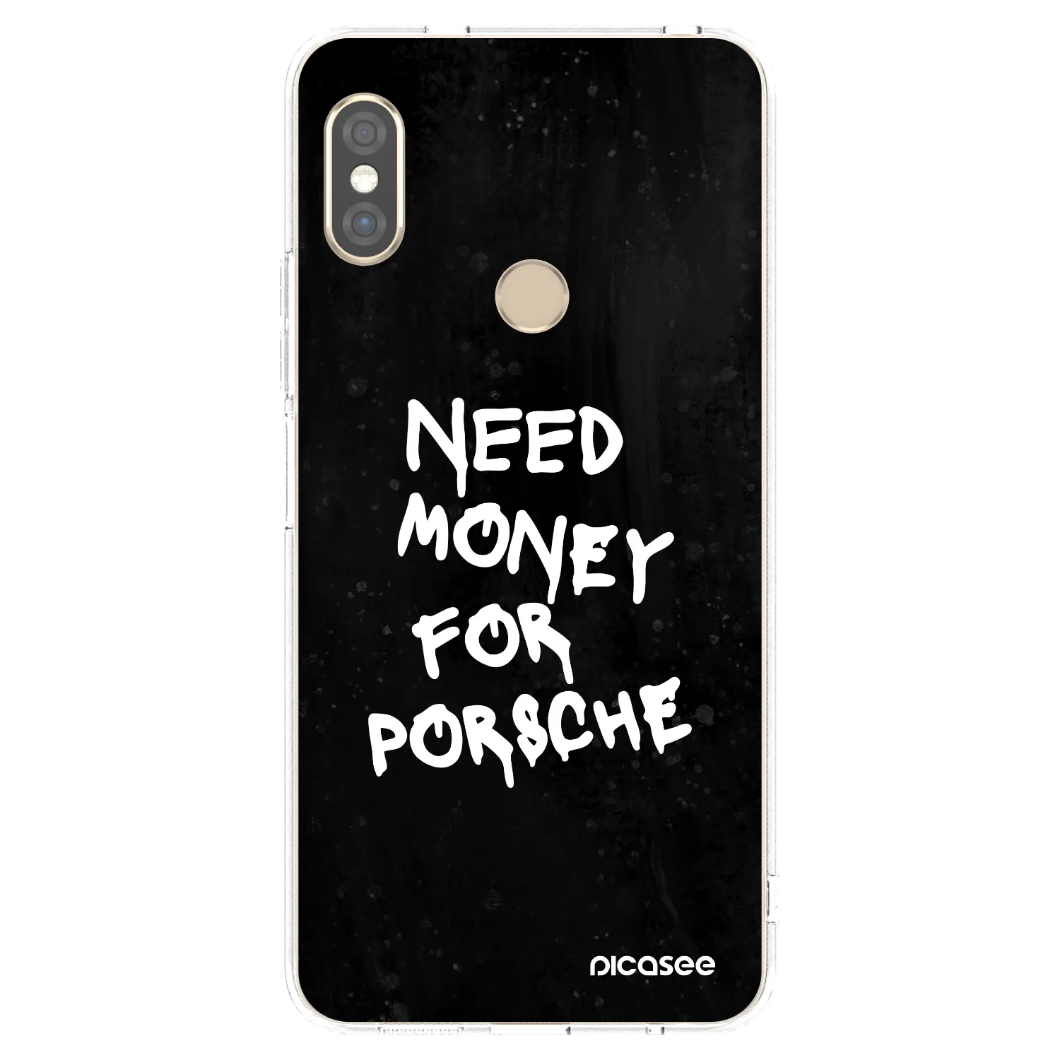 Picasee silikonski prozorni ovitek za Xiaomi Redmi Note 5 Global - Black Dollar