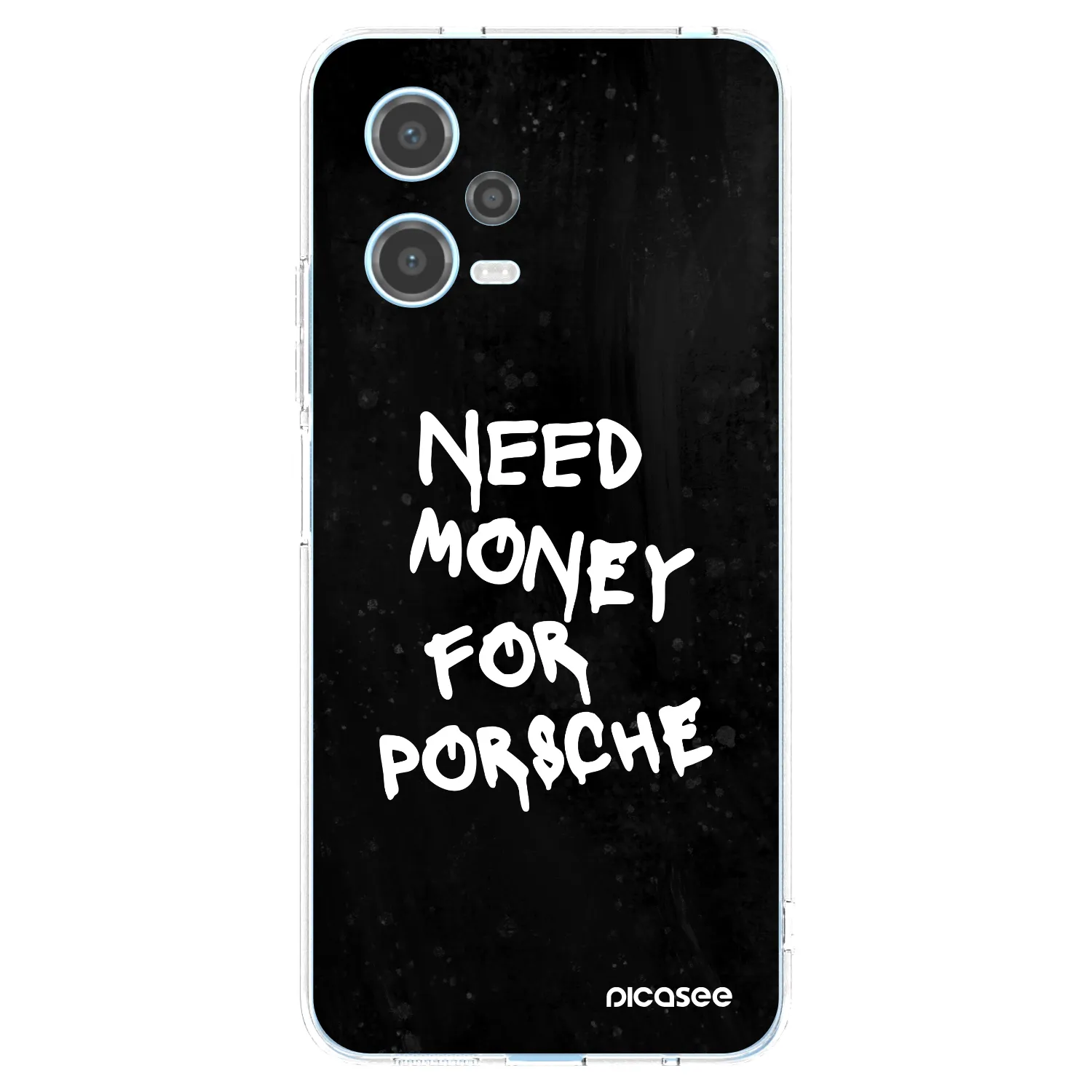 Picasee silikonski prozorni ovitek za Xiaomi Redmi Note 12 5G - Black Dollar