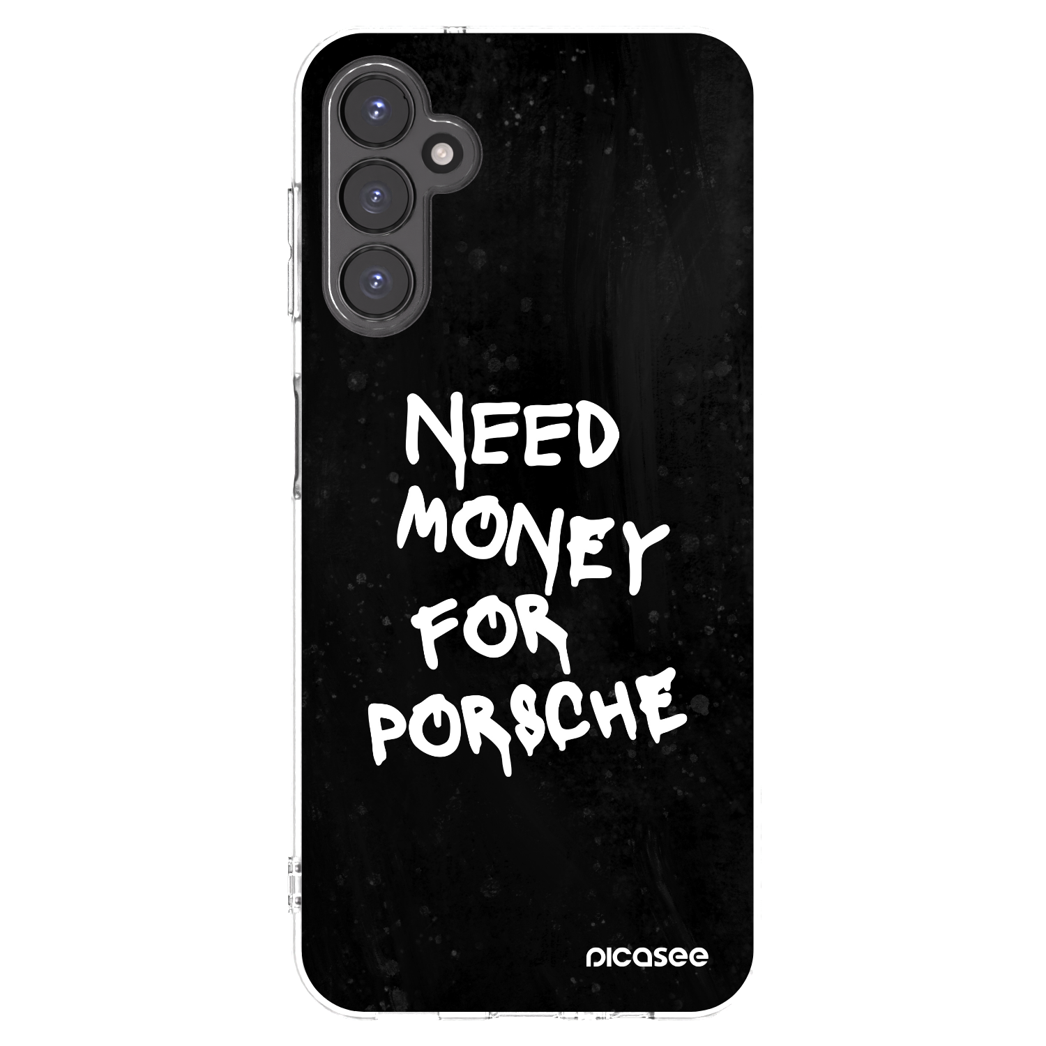 Picasee silikonski prozorni ovitek za Samsung Galaxy A14 5G A146P - Black Dollar