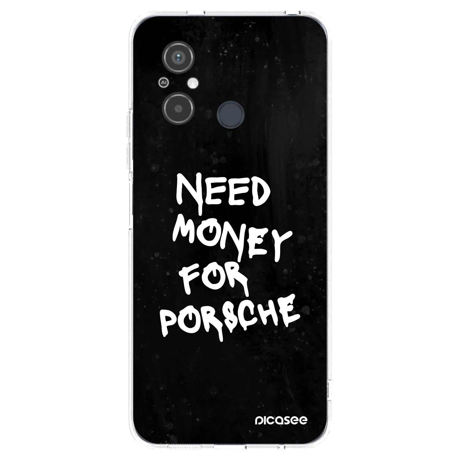 Picasee silikonski prozorni ovitek za Xiaomi Redmi 12C - Black Dollar