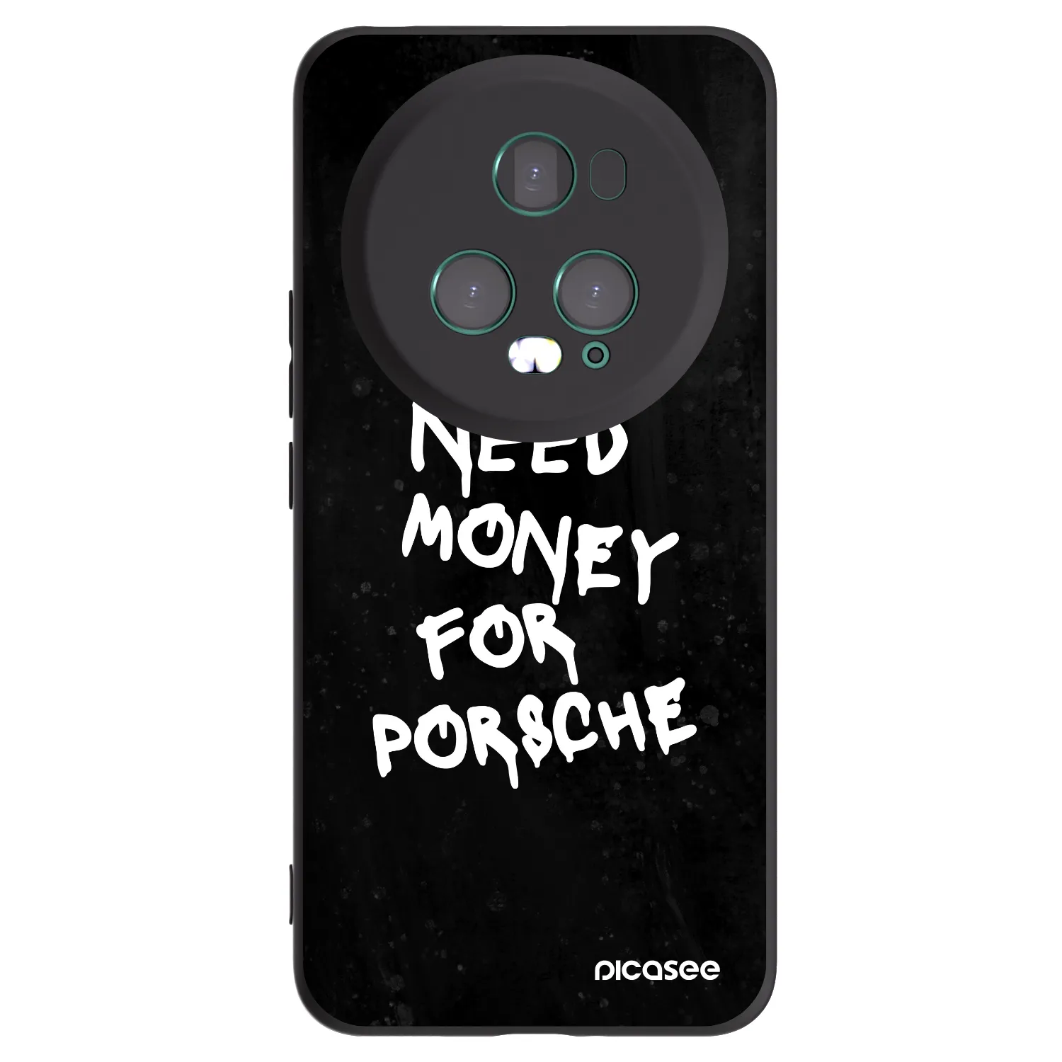 Picasee silikonski črni ovitek za Honor Magic5 Pro - Black Dollar