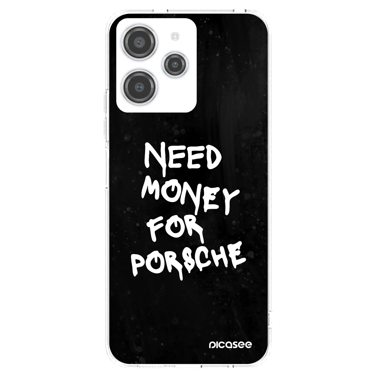 Picasee silikonski prozorni ovitek za Xiaomi Redmi 12 4G - Black Dollar