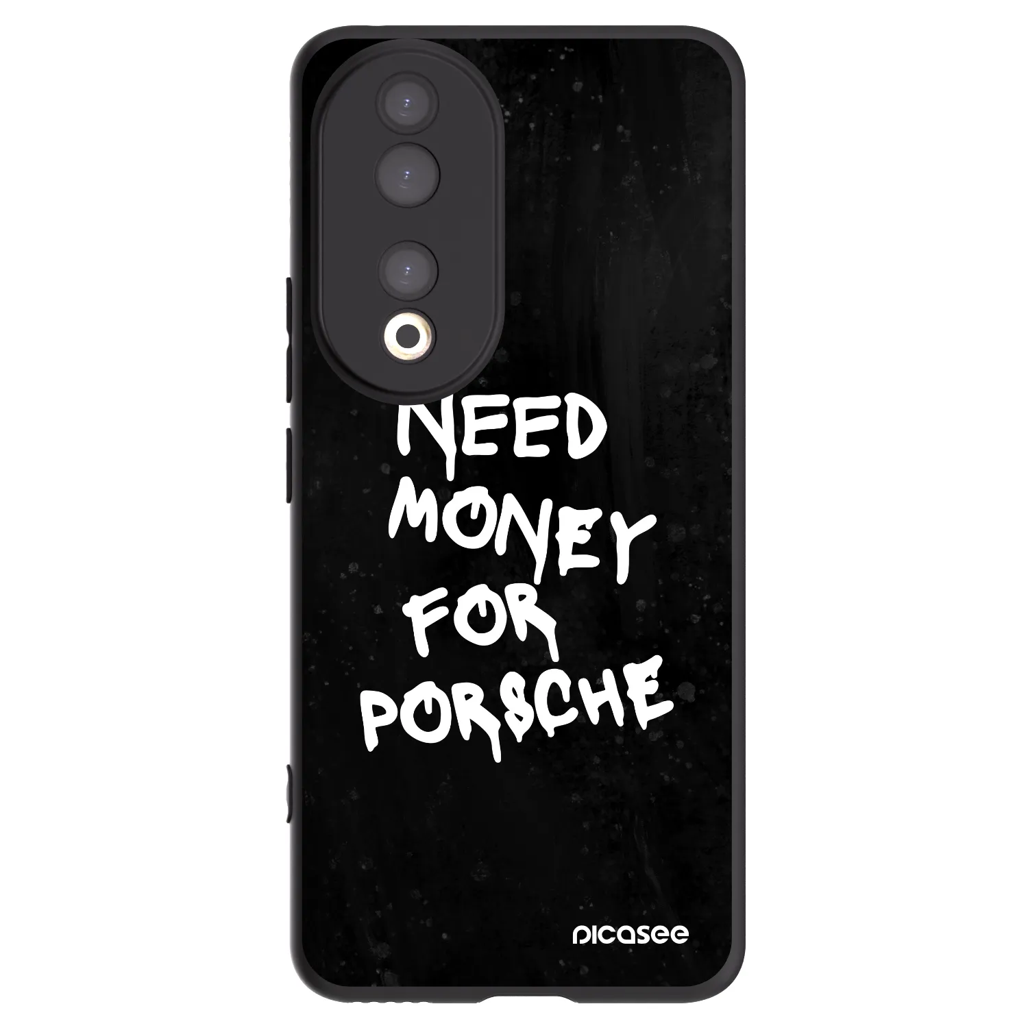 Picasee silikonski črni ovitek za Honor 90 5G - Black Dollar