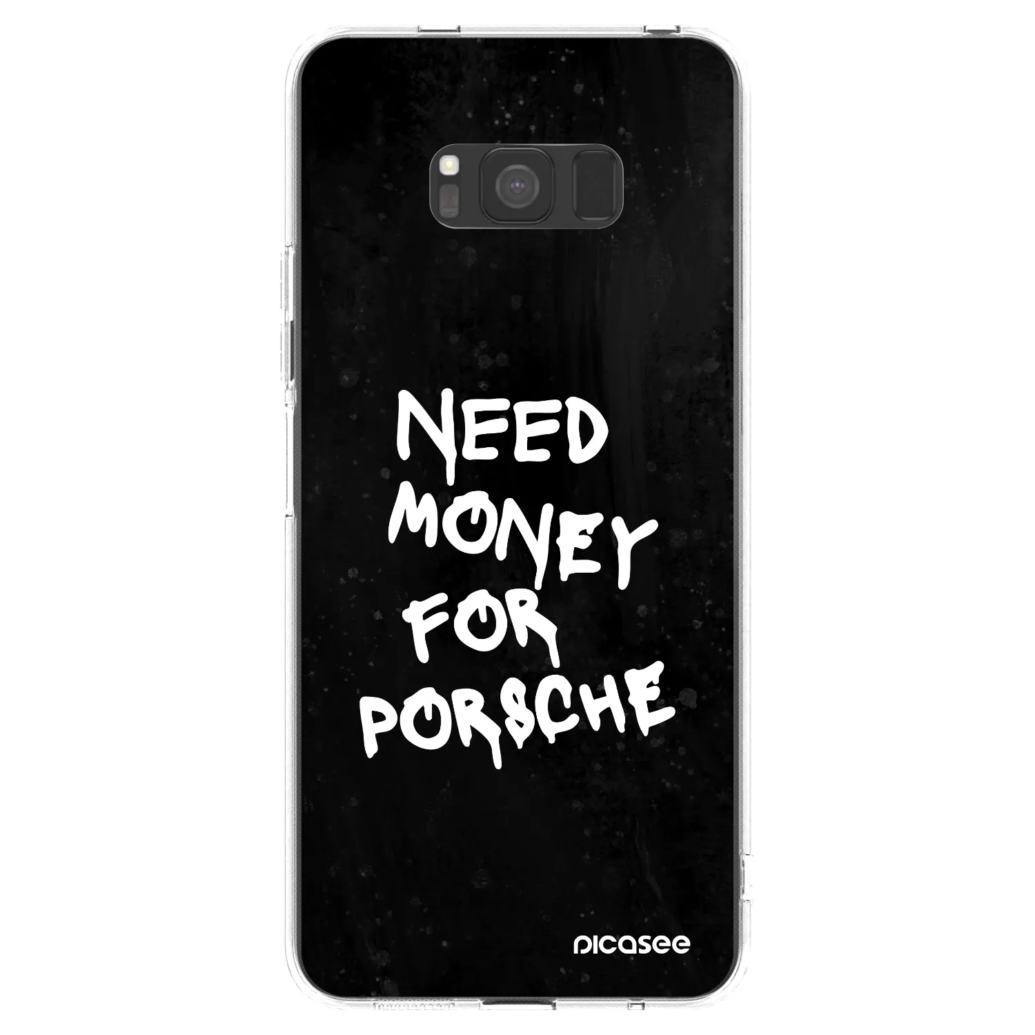 Picasee silikonski prozorni ovitek za Samsung Galaxy S8 G950F - Black Dollar