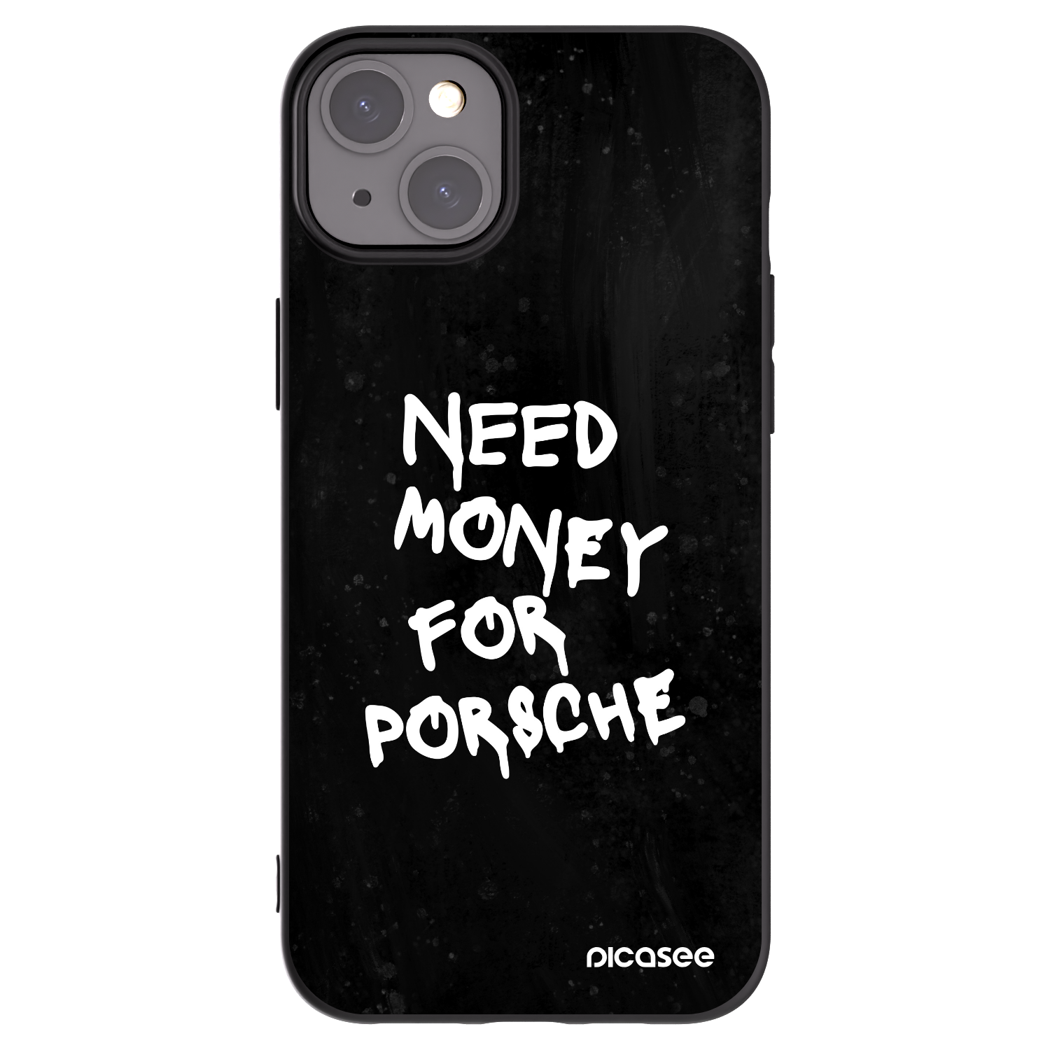 Picasee silikonski črni ovitek za Apple iPhone 15 Plus - Black Dollar