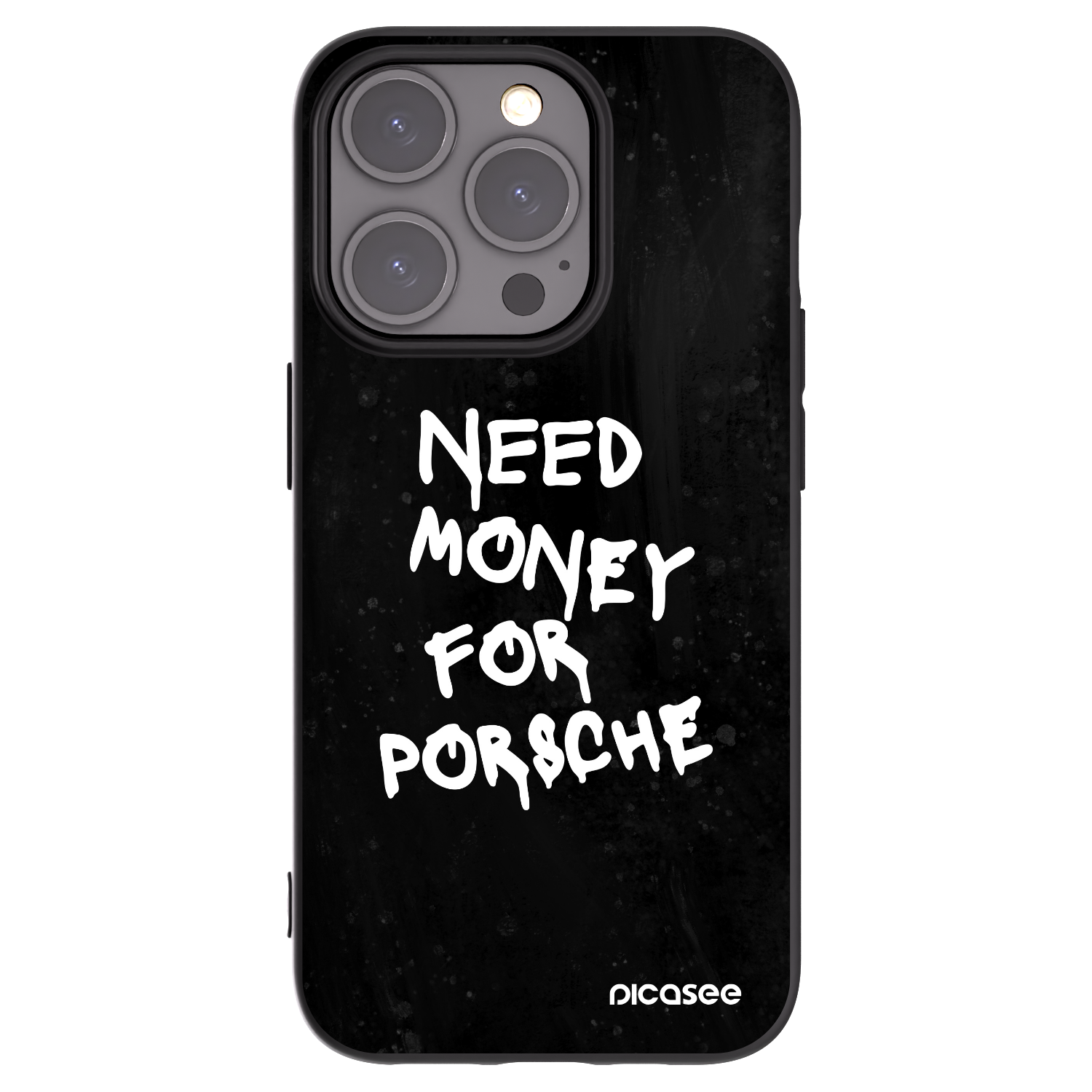 Picasee silikonski črni ovitek za Apple iPhone 15 Pro - Black Dollar