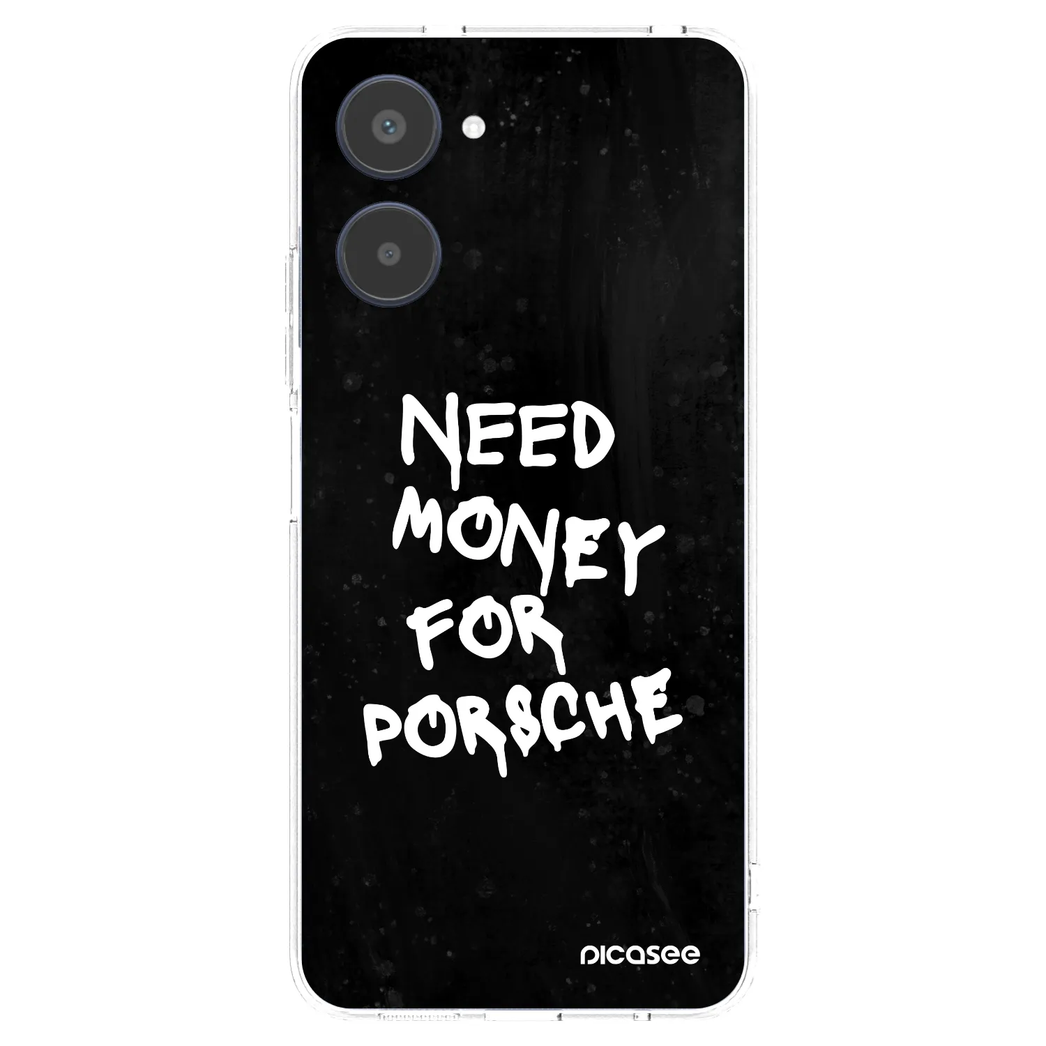 Picasee silikonski prozorni ovitek za Realme 10 4G - Black Dollar