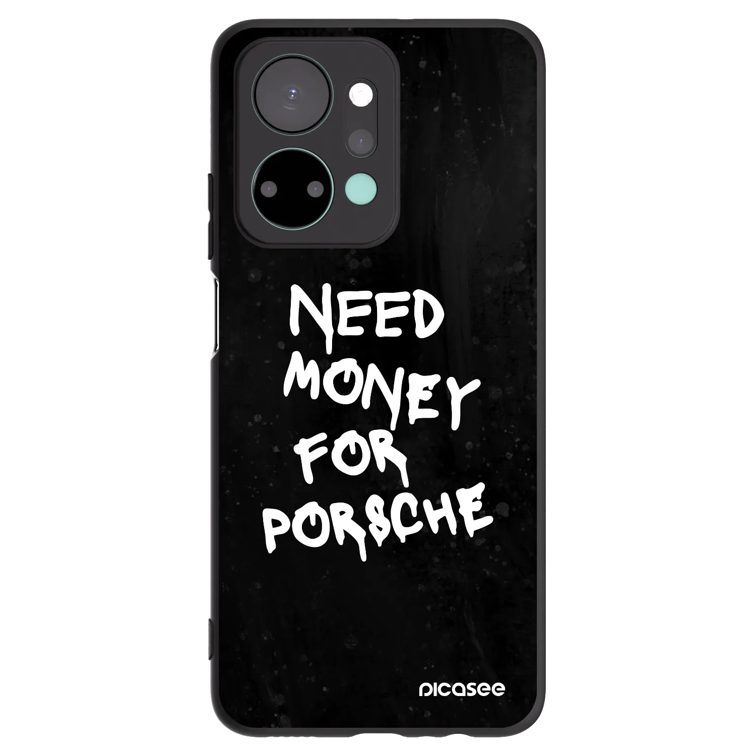 Picasee silikonski črni ovitek za Honor X7a - Black Dollar