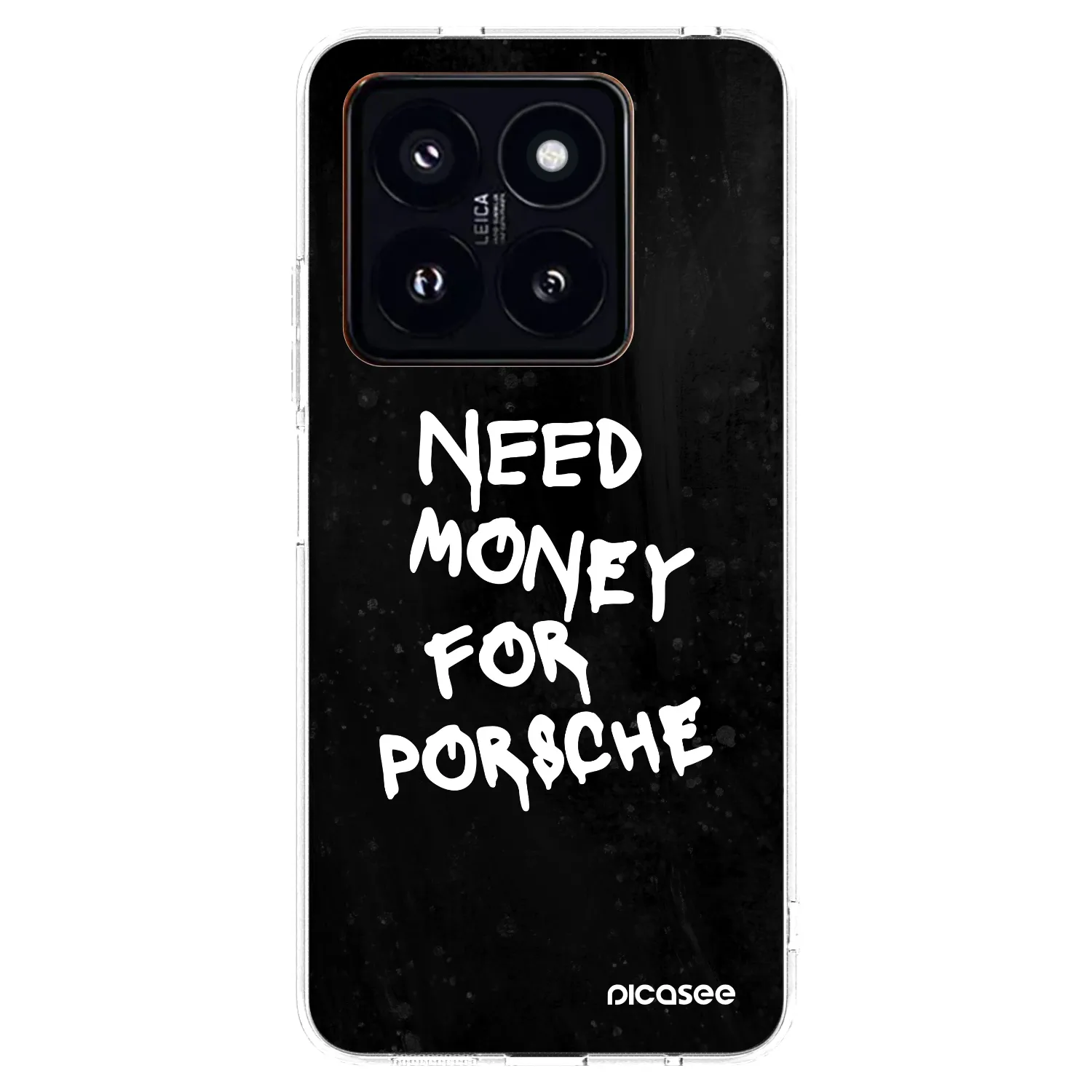 Picasee silikonski prozorni ovitek za Xiaomi 14 Pro - Black Dollar
