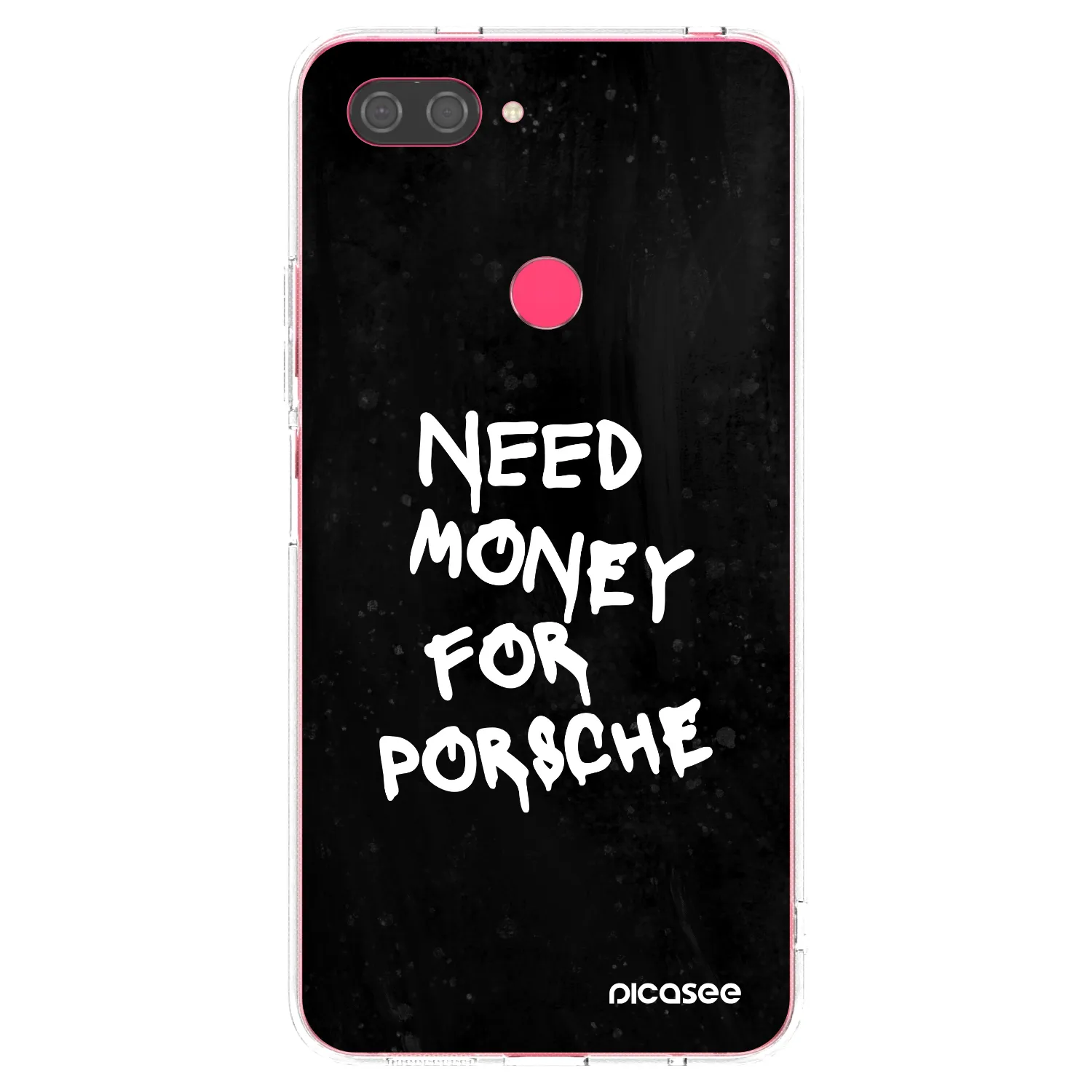 Picasee silikonski prozorni ovitek za Xiaomi Mi 8 Lite - Black Dollar