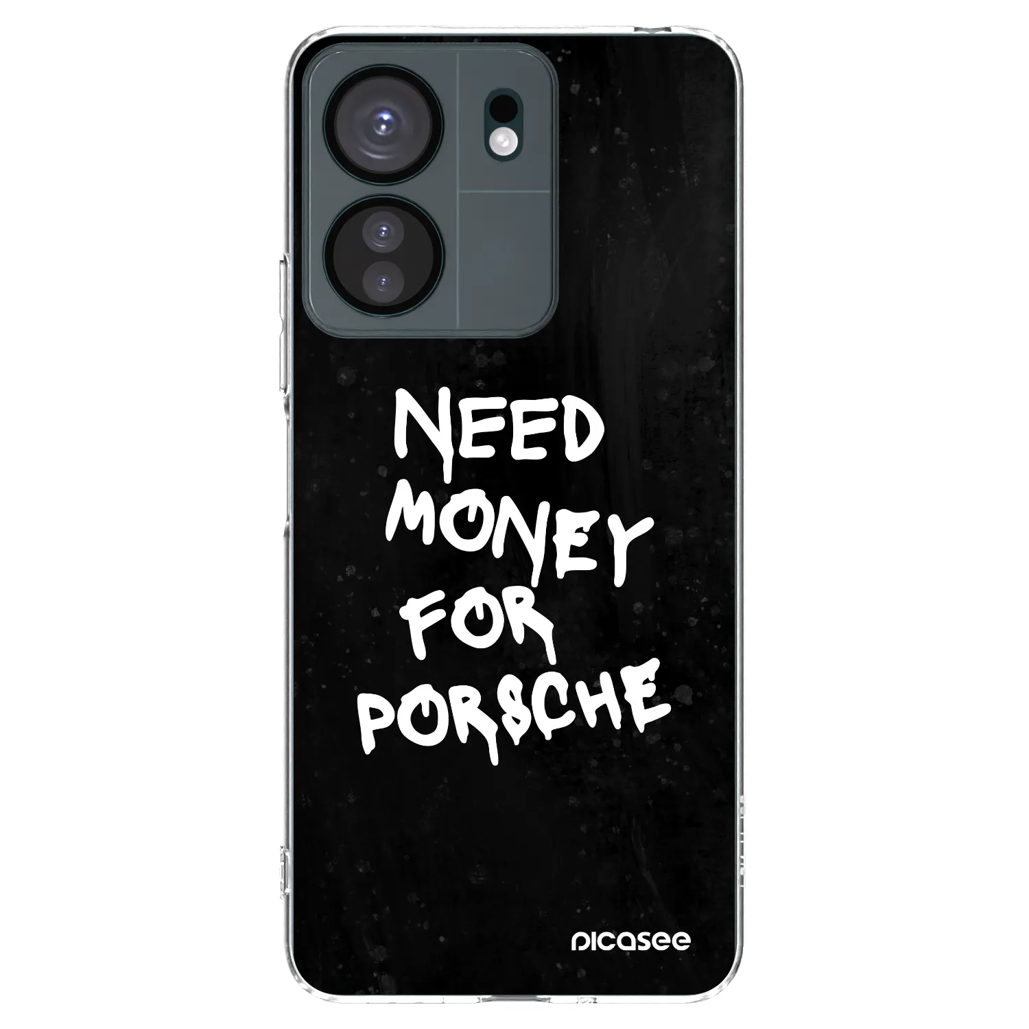 Picasee silikonski prozorni ovitek za Xiaomi Redmi 13C 4G - Black Dollar