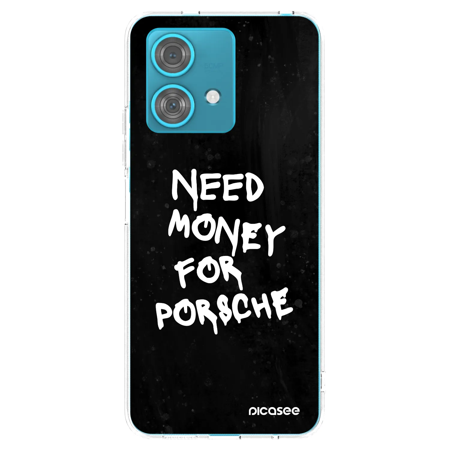 Picasee silikonski prozorni ovitek za Motorola Edge 40 Neo - Black Dollar