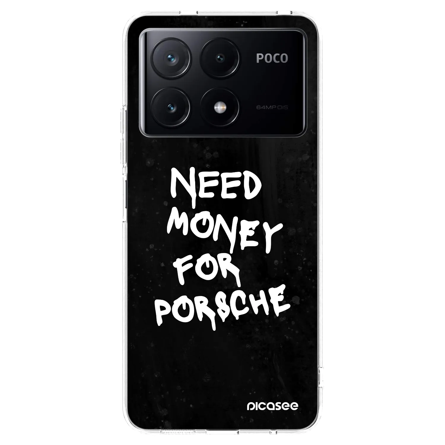 Picasee silikonski prozorni ovitek za Xiaomi Poco X6 Pro - Black Dollar