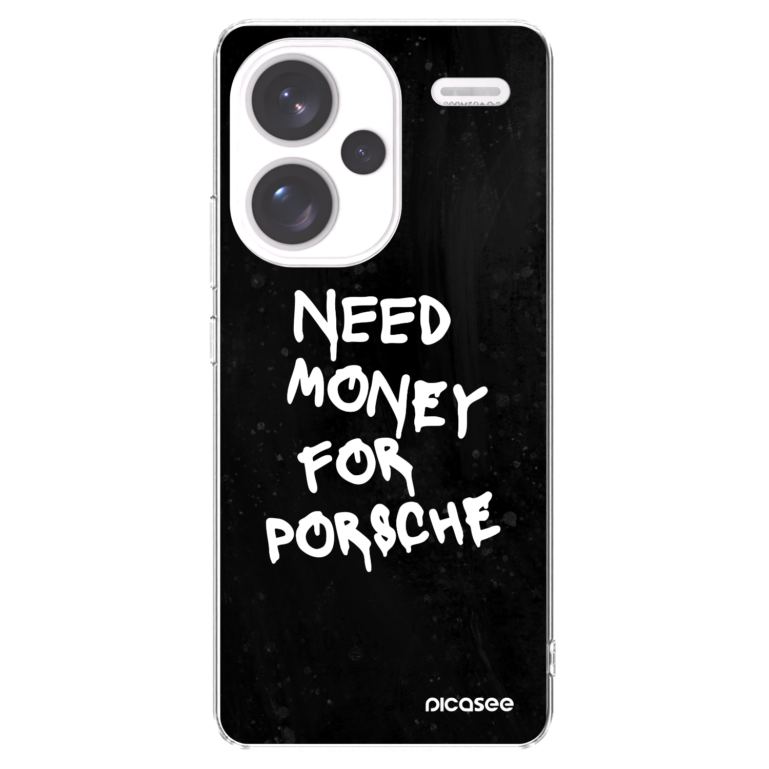 Picasee silikonski prozorni ovitek za Xiaomi Redmi Note 13 Pro+ 5G - Black Dollar