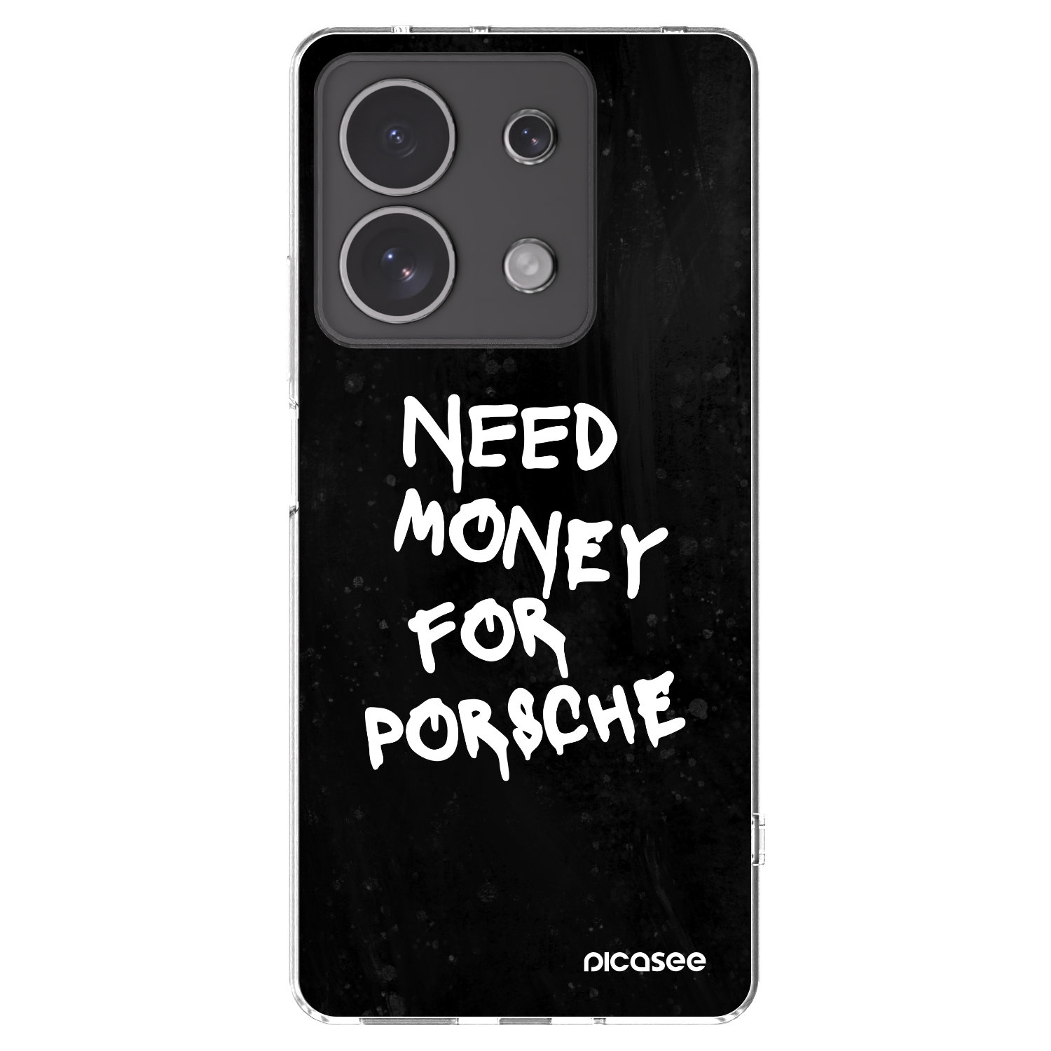 Picasee silikonski prozorni ovitek za Xiaomi Redmi Note 13 4G - Black Dollar