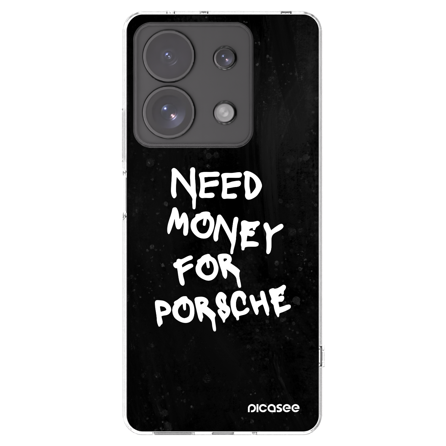 Picasee silikonski prozorni ovitek za Xiaomi Redmi Note 13 Pro 4G - Black Dollar