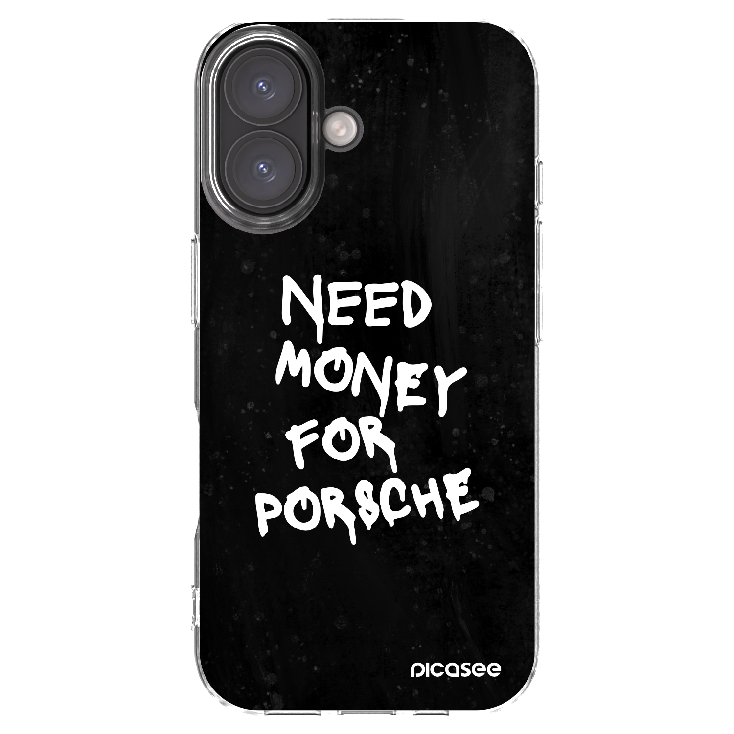 Picasee silikonski prozorni ovitek za Apple iPhone 16 - Black Dollar