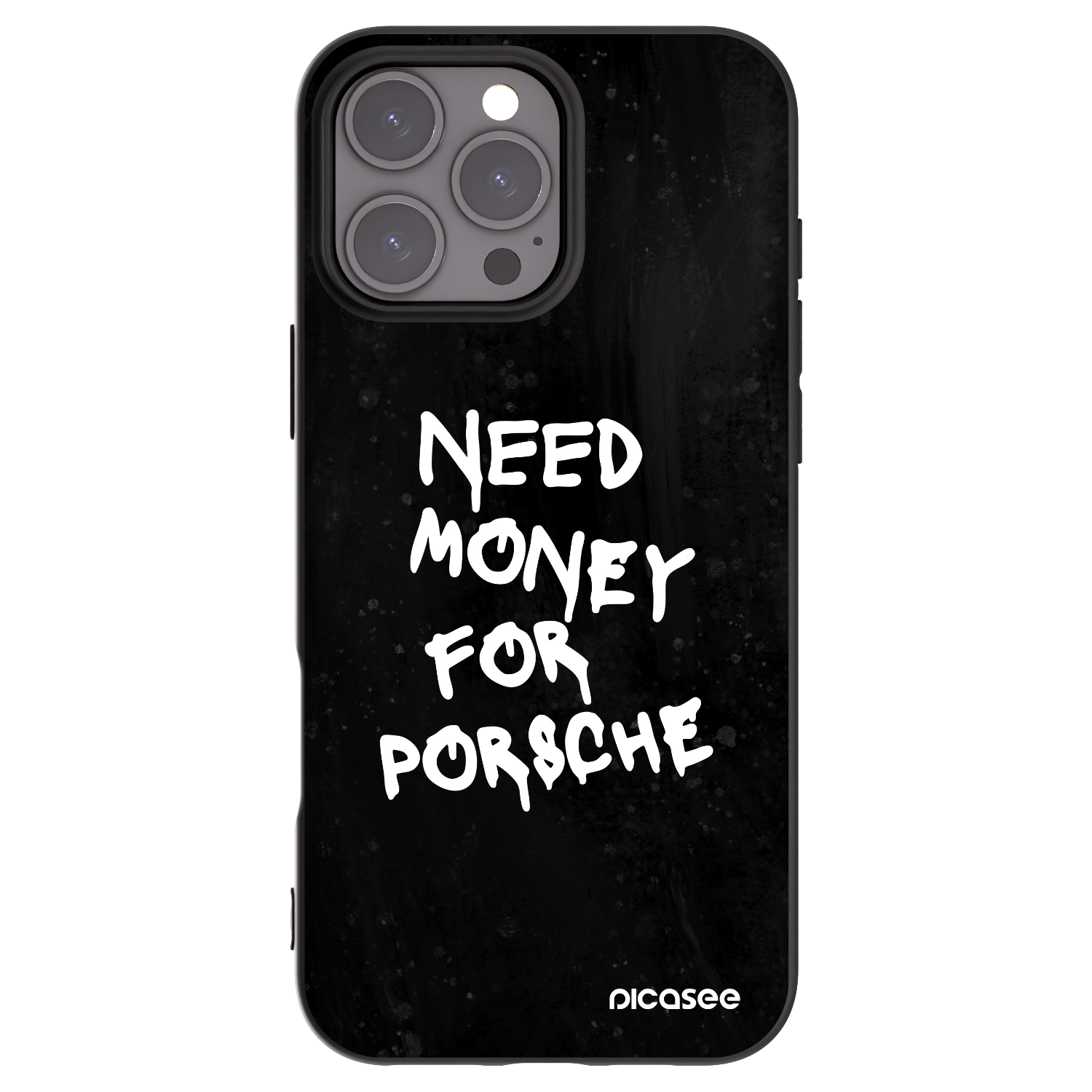 Picasee silikonski črni ovitek za Apple iPhone 16 Pro Max - Black Dollar