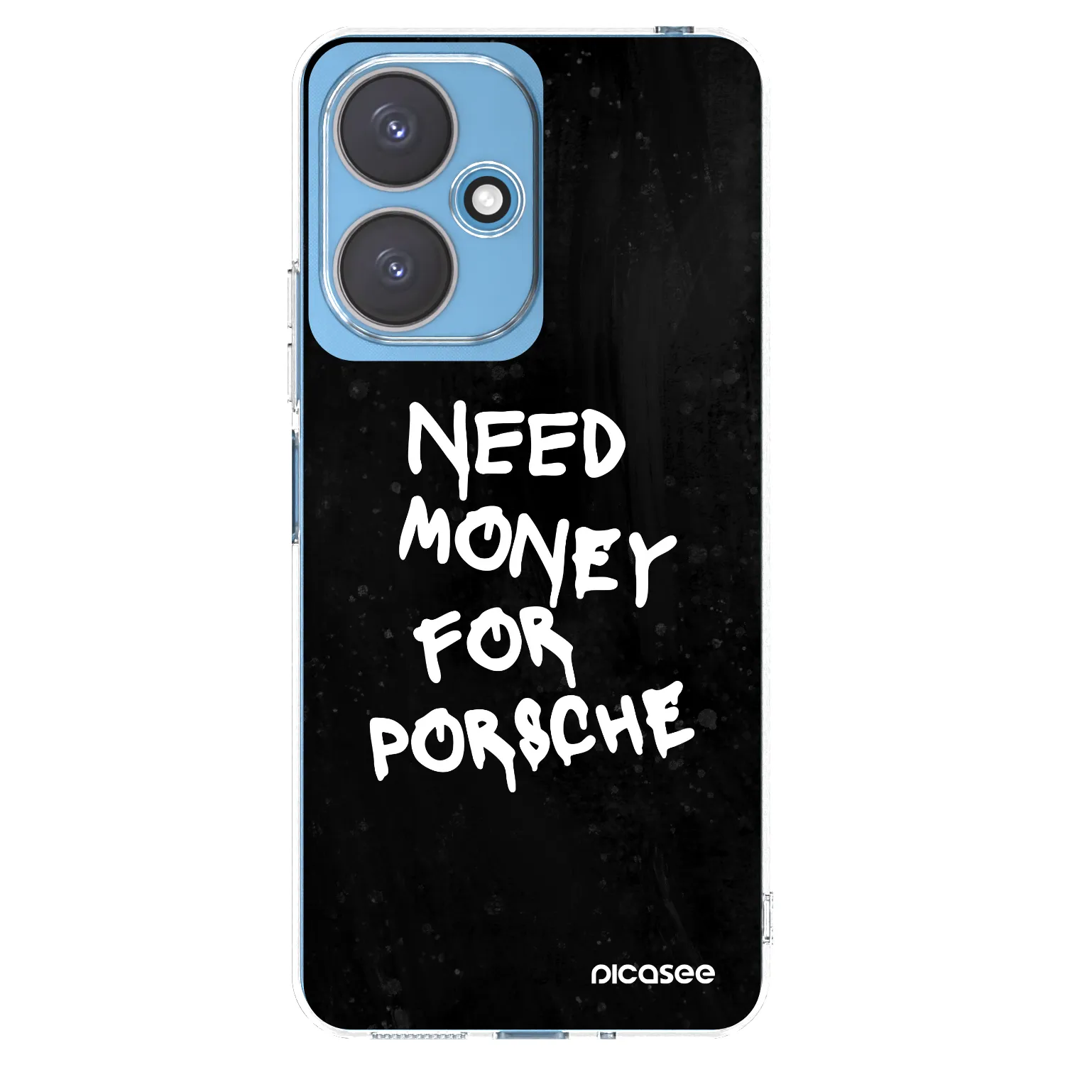 Picasee silikonski prozorni ovitek za Xiaomi Redmi 13C 5G - Black Dollar