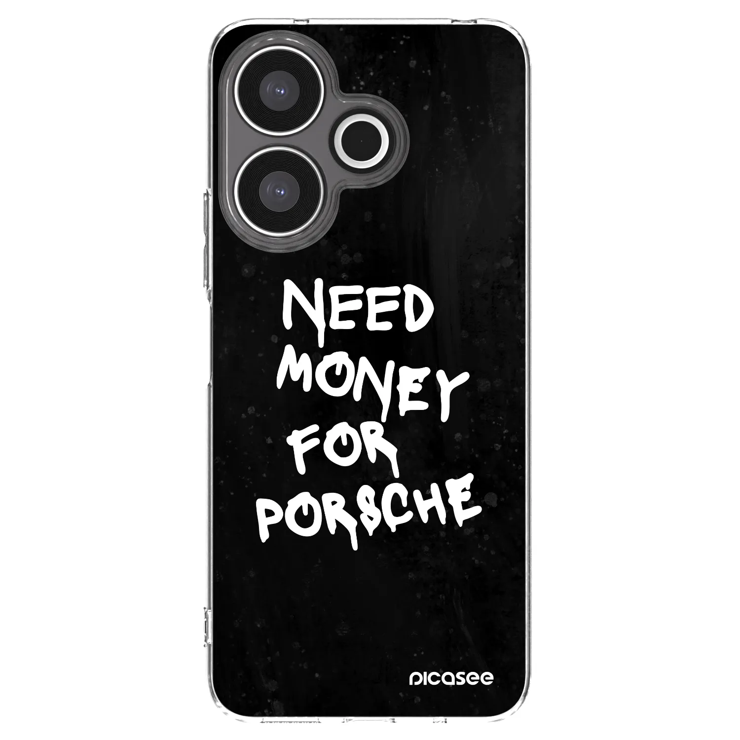Picasee silikonski prozorni ovitek za Xiaomi Redmi 13 4G - Black Dollar
