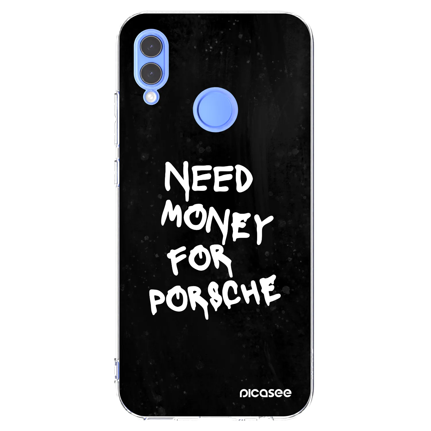 Picasee silikonski prozorni ovitek za Honor 10 Lite - Black Dollar