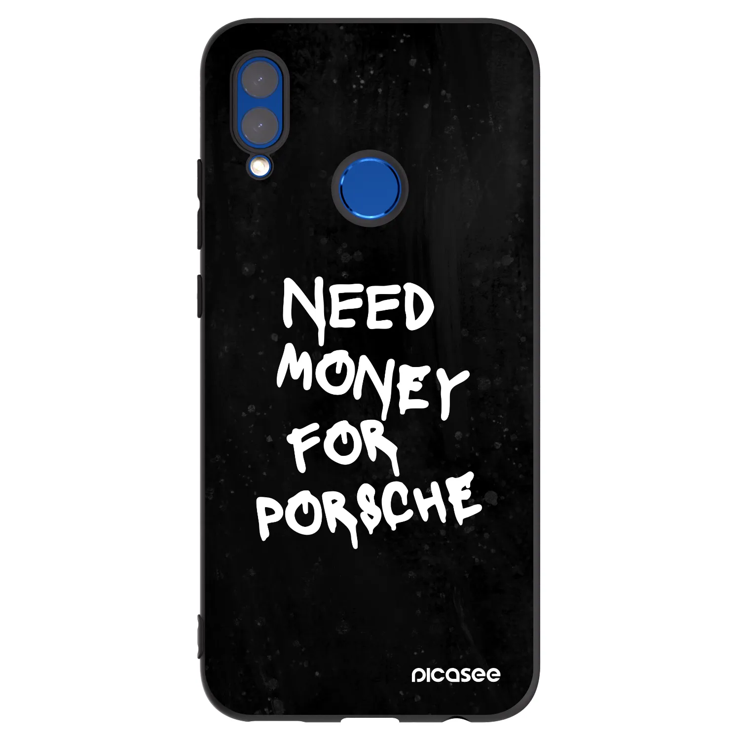 Picasee silikonski črni ovitek za Honor 10 Lite - Black Dollar