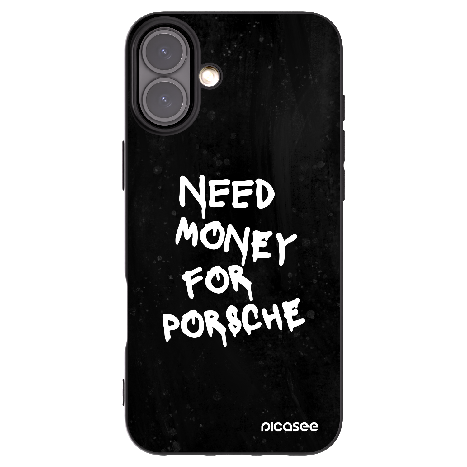 Picasee silikonski črni ovitek za Apple iPhone 16 Plus - Black Dollar