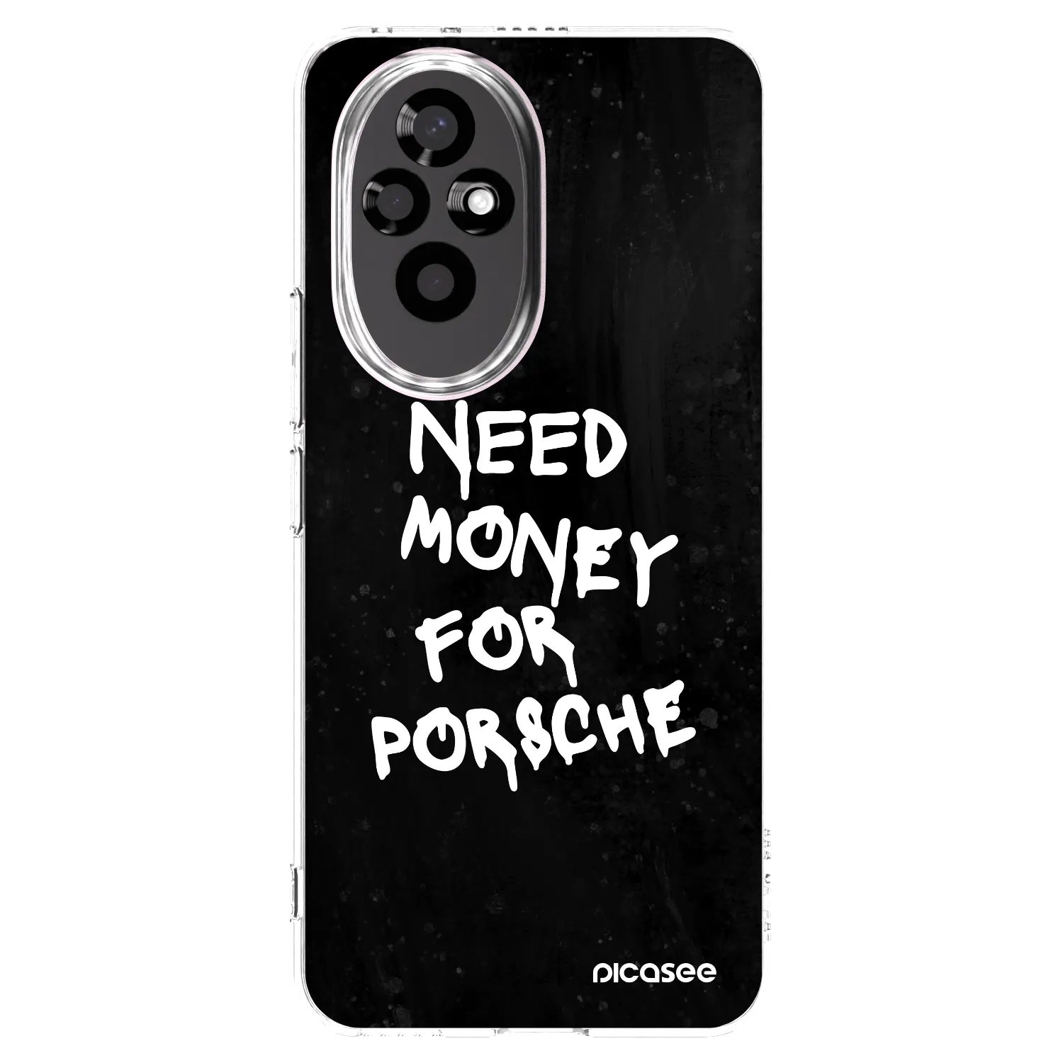 Picasee silikonski prozorni ovitek za Honor 200 Pro 5G - Black Dollar