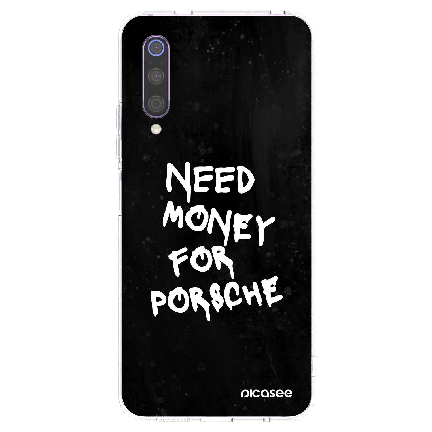 Picasee silikonski prozorni ovitek za Xiaomi Mi 9 - Black Dollar
