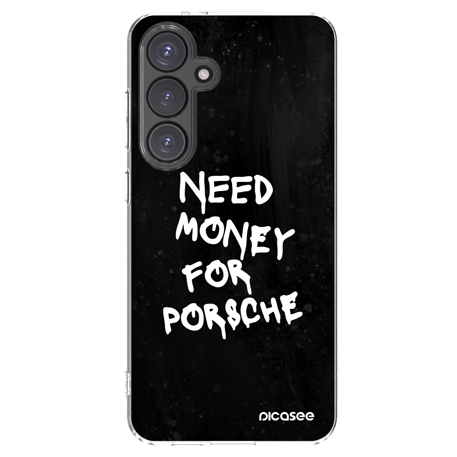 Picasee silikonski prozorni ovitek za Samsung Galaxy S24 FE S721B - Black Dollar