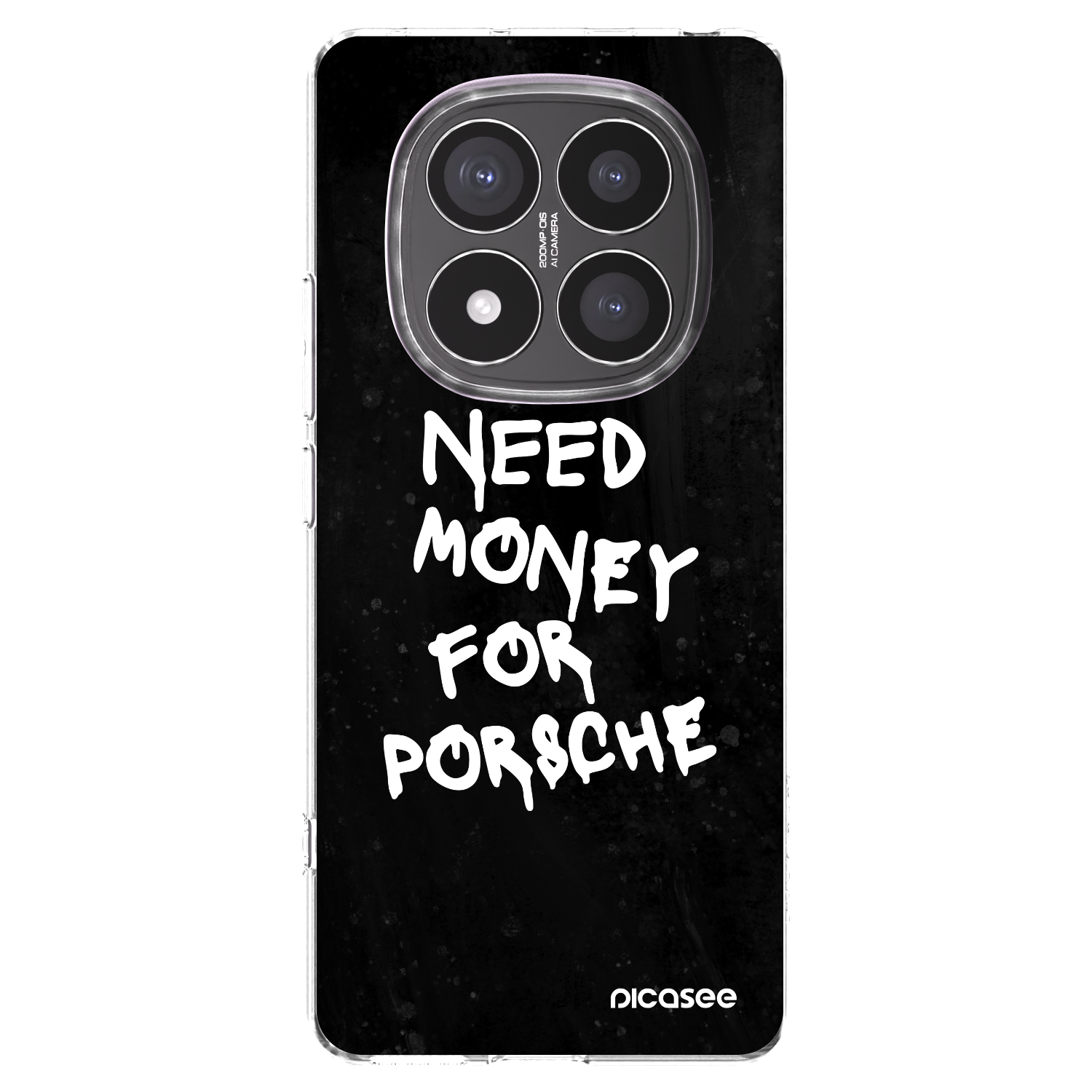 Picasee silikonski prozorni ovitek za Xiaomi Redmi Note 14 Pro+ 5G - Black Dollar