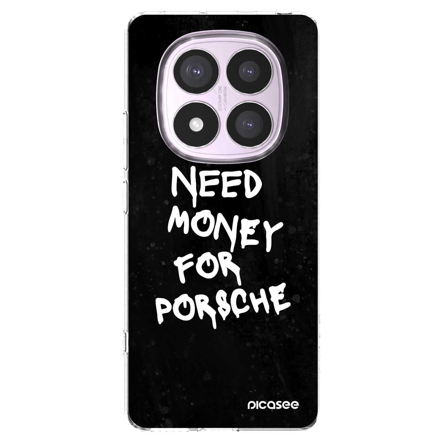 Picasee silikonski prozorni ovitek za Xiaomi Redmi Note 14 Pro 5G - Black Dollar