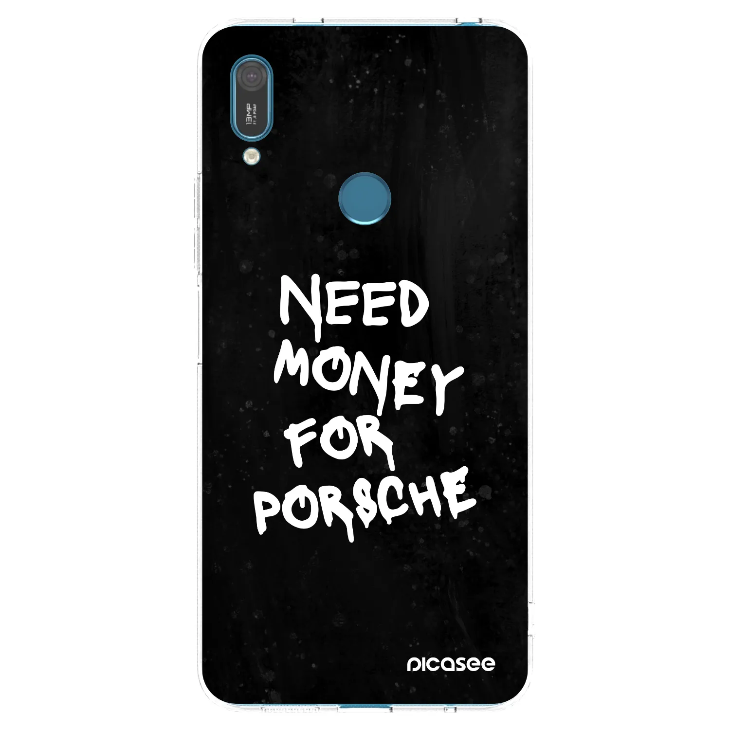 Picasee silikonski prozorni ovitek za Huawei Y7 2019 - Black Dollar