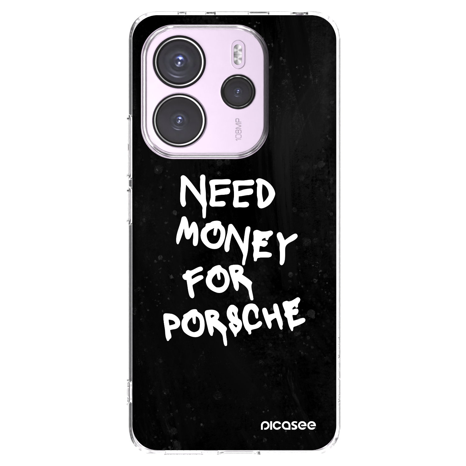 Picasee silikonski prozorni ovitek za Xiaomi Redmi Note 14 4G - Black Dollar