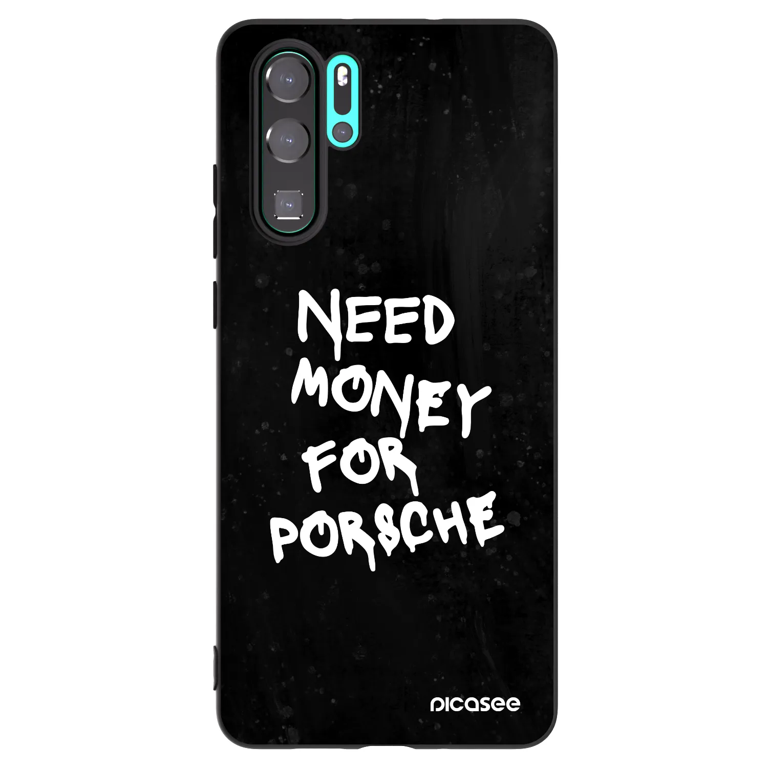 Picasee silikonski črni ovitek za Huawei P30 Pro - Black Dollar
