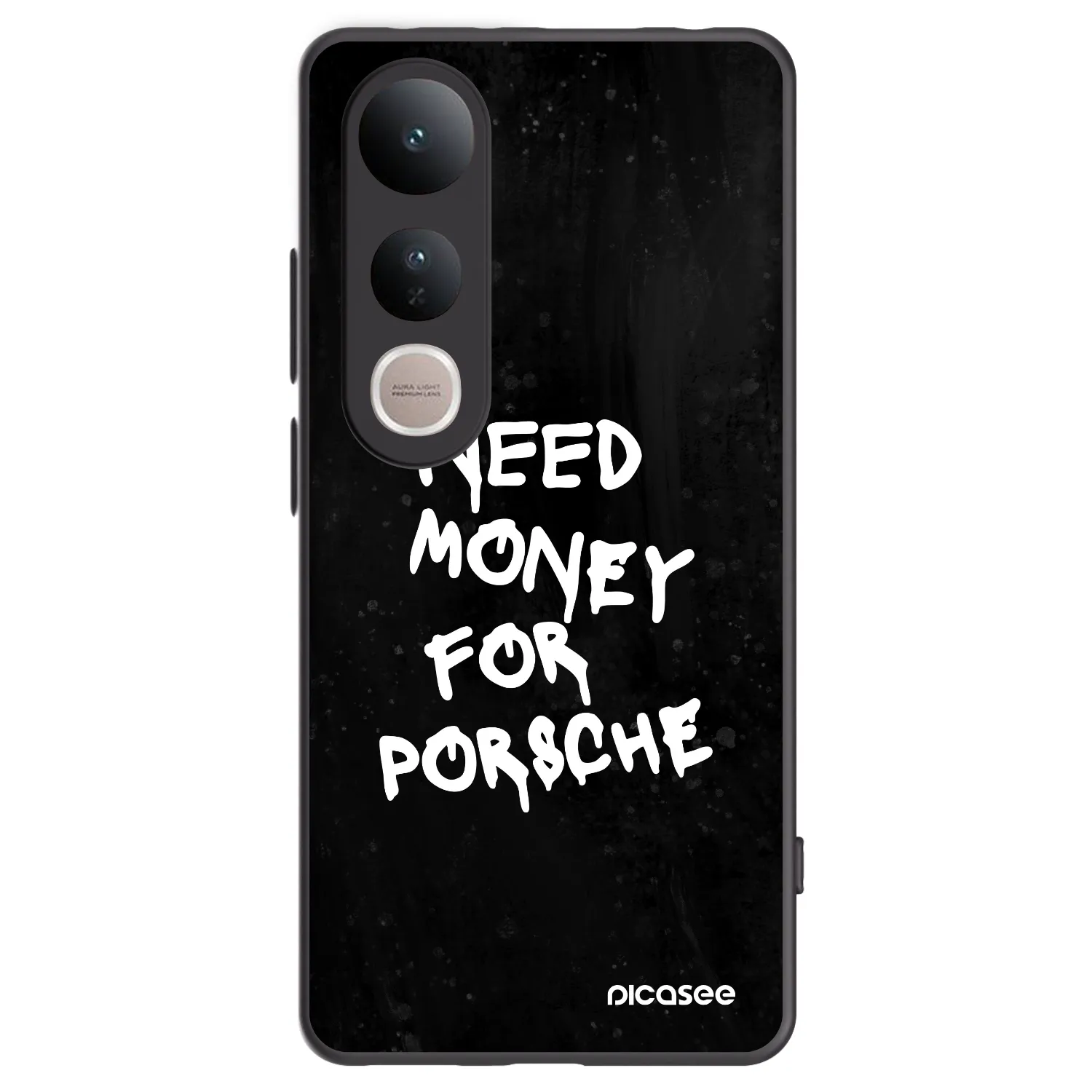 Picasee silikonski črni ovitek za Vivo V50 Lite 5G - Black Dollar