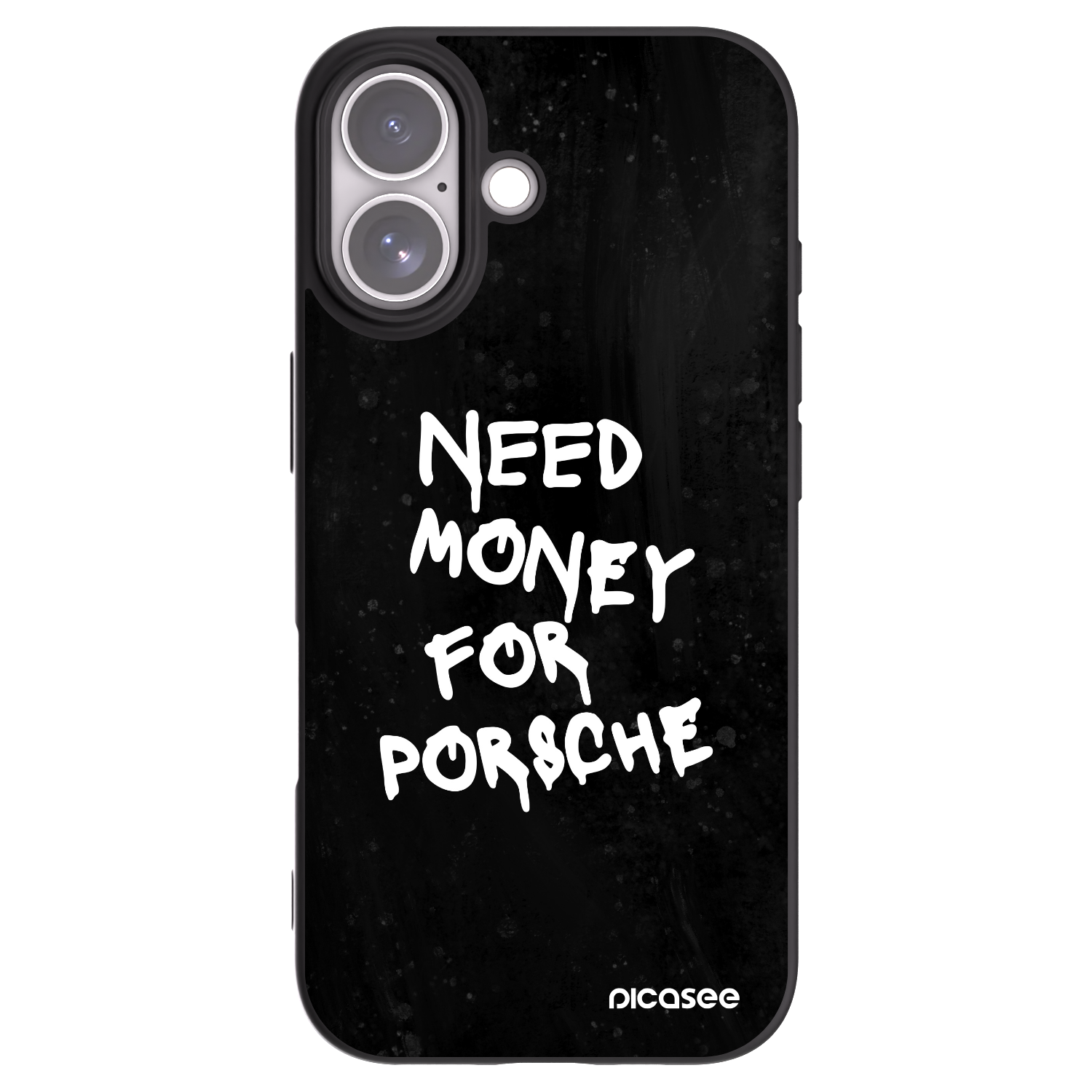 Picasee silikonski črni ovitek za Apple iPhone 17 - Black Dollar