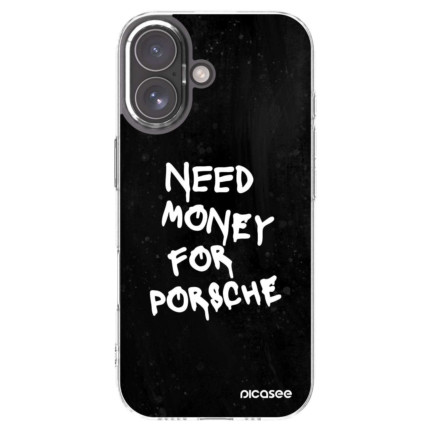 Picasee silikonski prozorni ovitek za Apple iPhone 17 - Black Dollar
